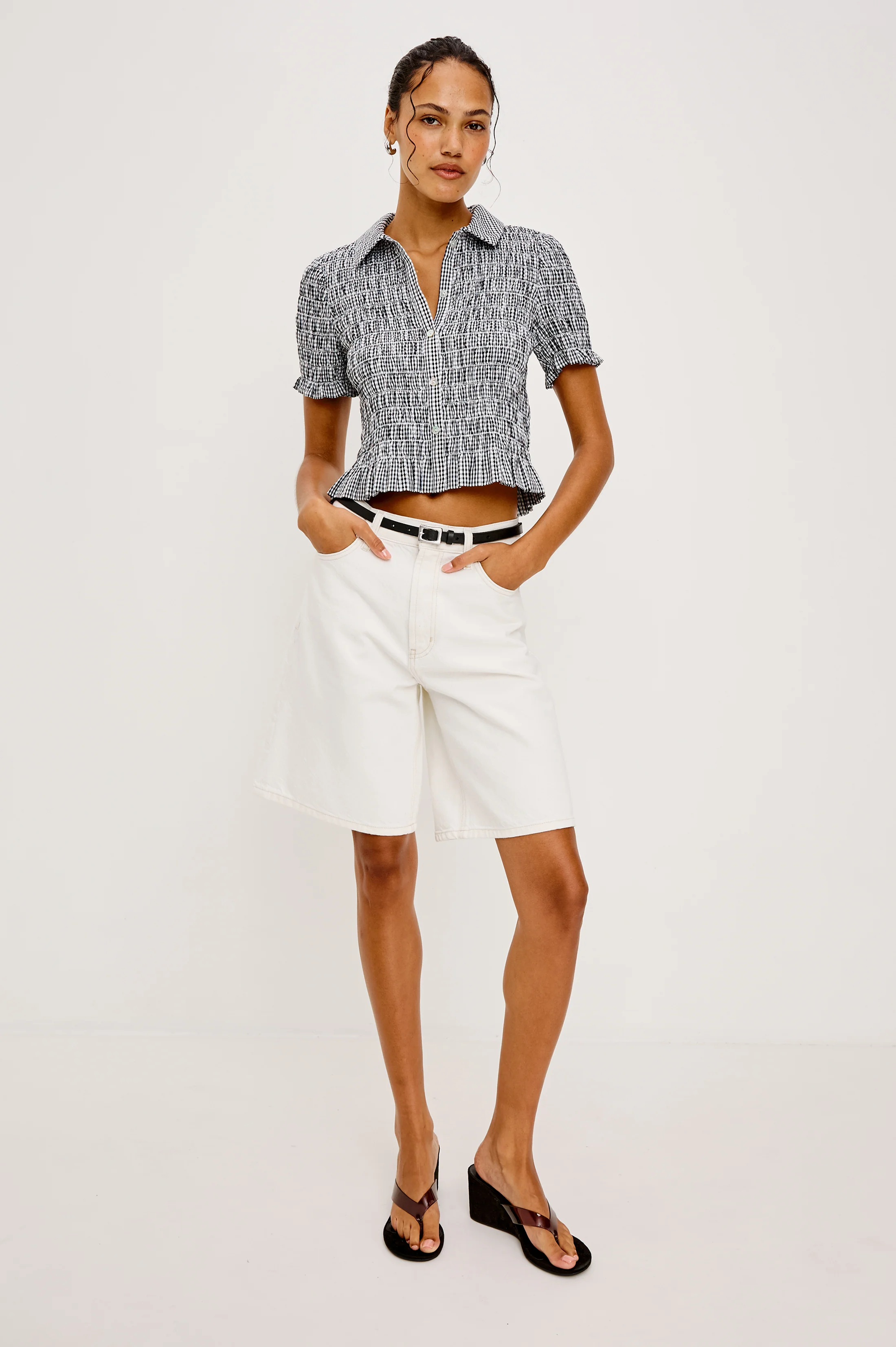 Alton Shirt - Black Gingham