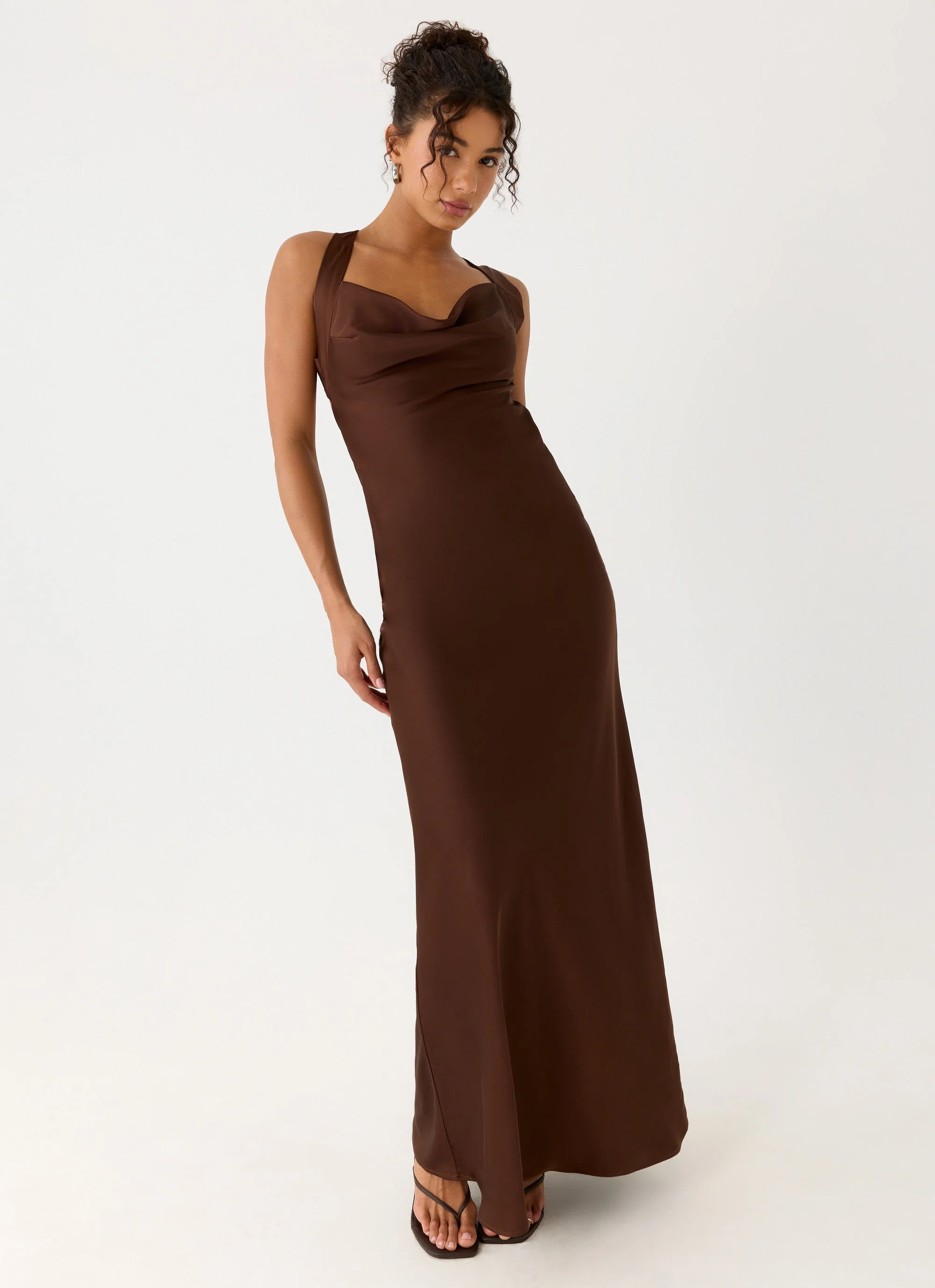 Zandie Maxi Dress - Chocolate Torte