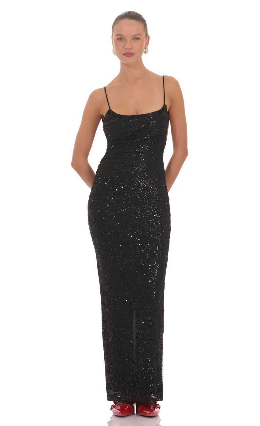Kaia Sequin Maxi Dress