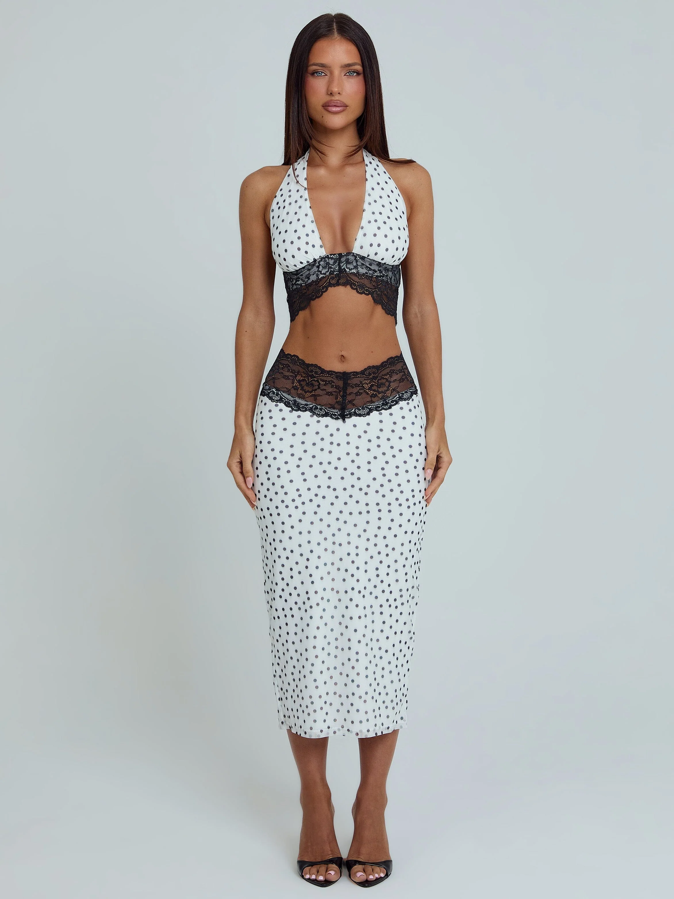 Jazara Top Black Polka Dot