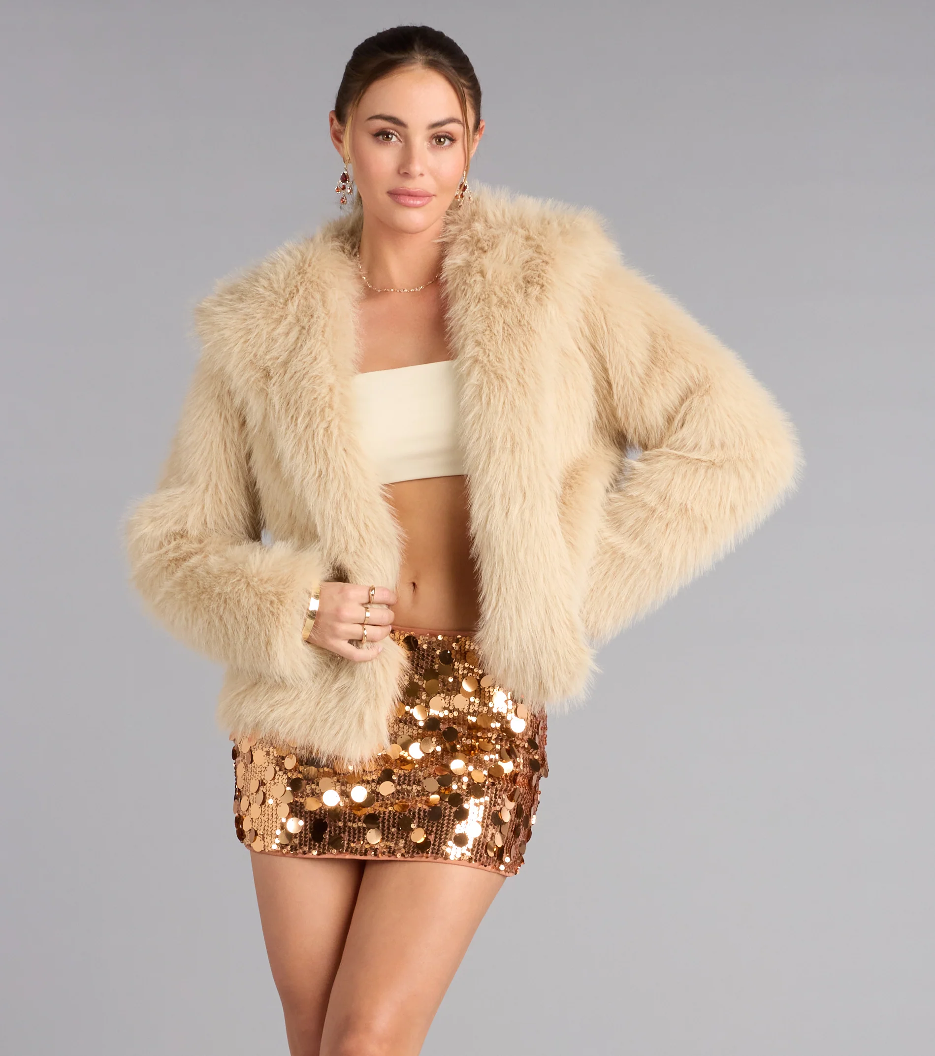 Disco Darling Sequin Mini Skort