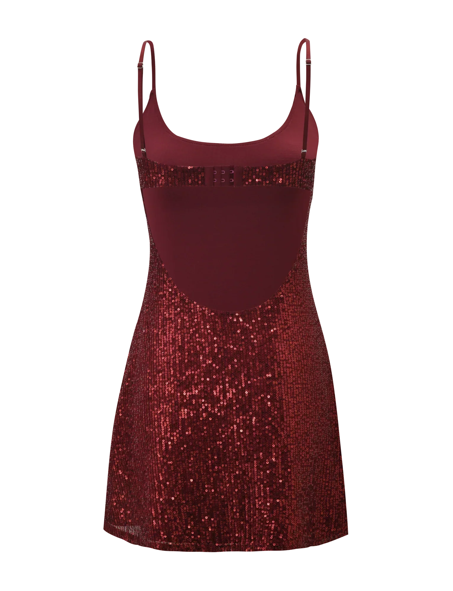 ZEINA MINI DRESS - WINE SEQUIN