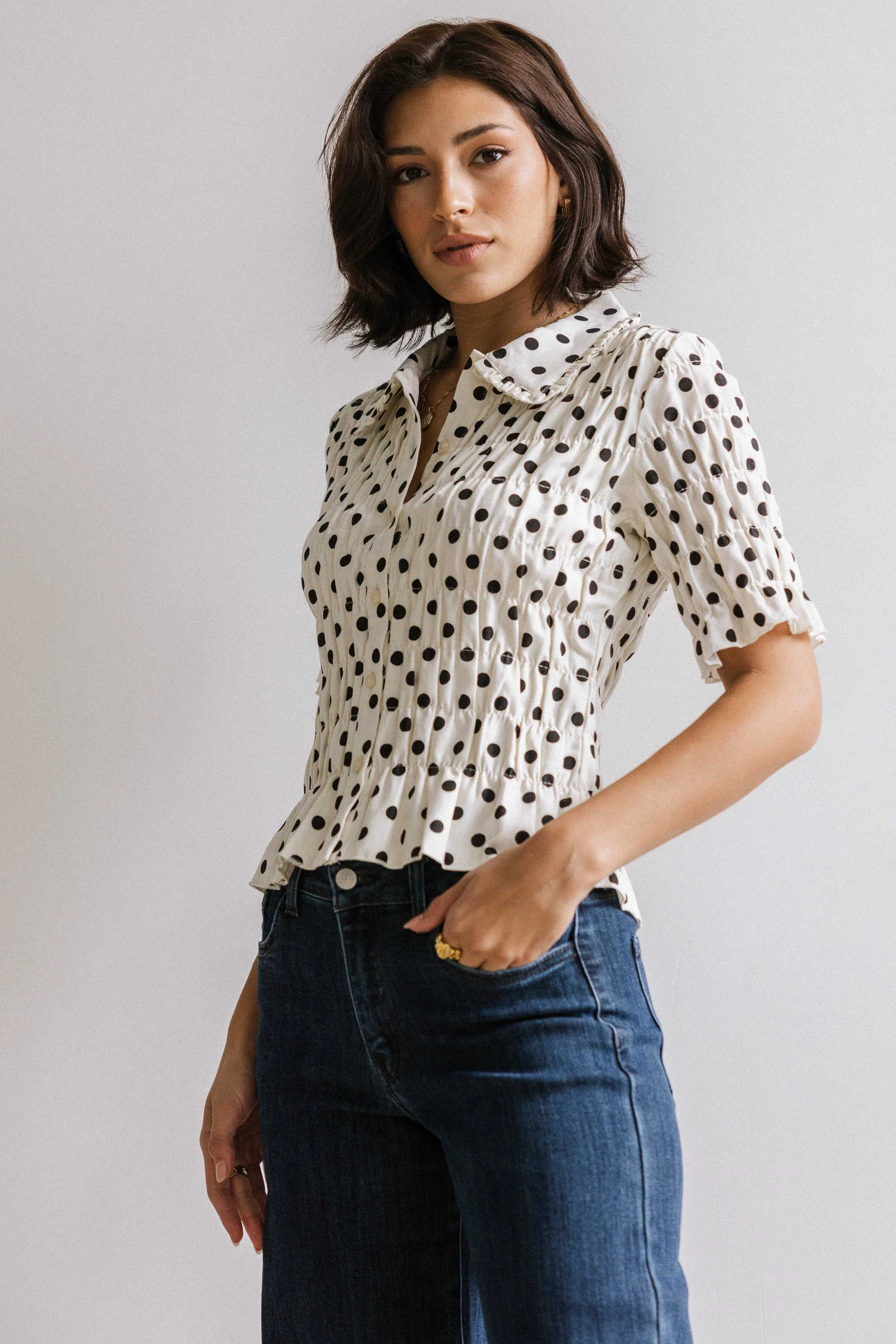 Rony Polka Dot Blouse
