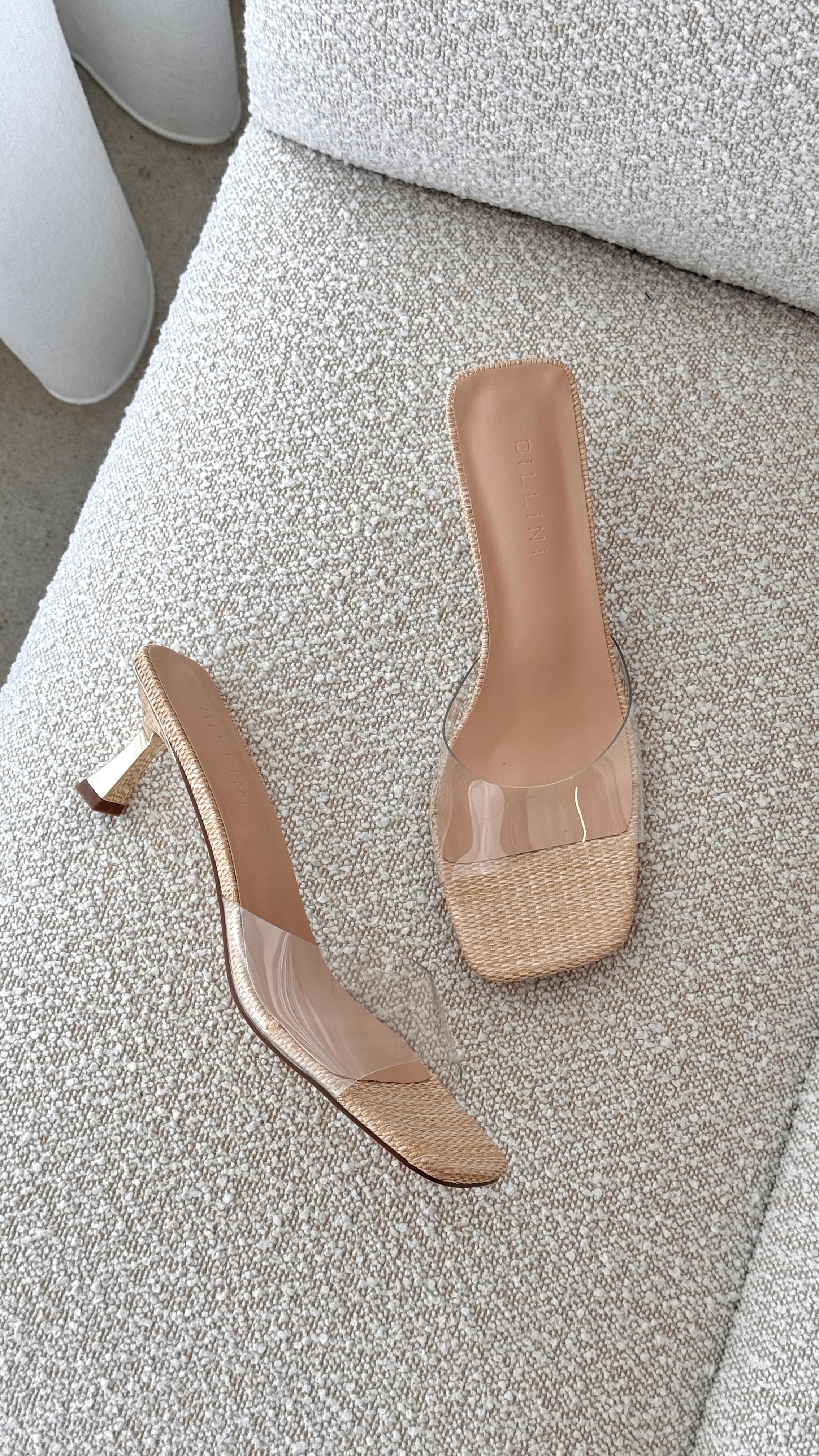 Topaz Heel - Natural Raffia