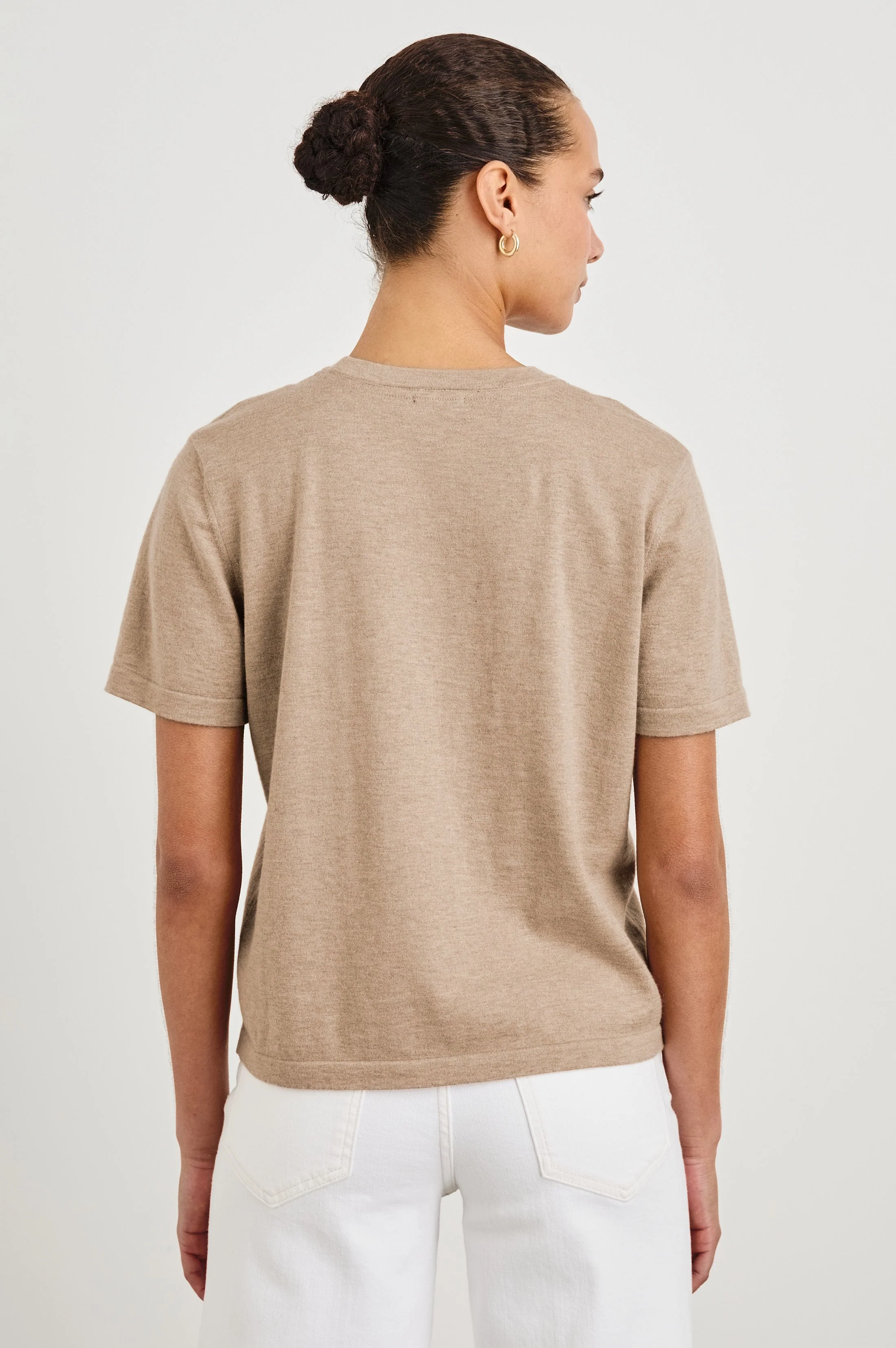 Cotton Cashmere T-Shirt - Heather Oat
