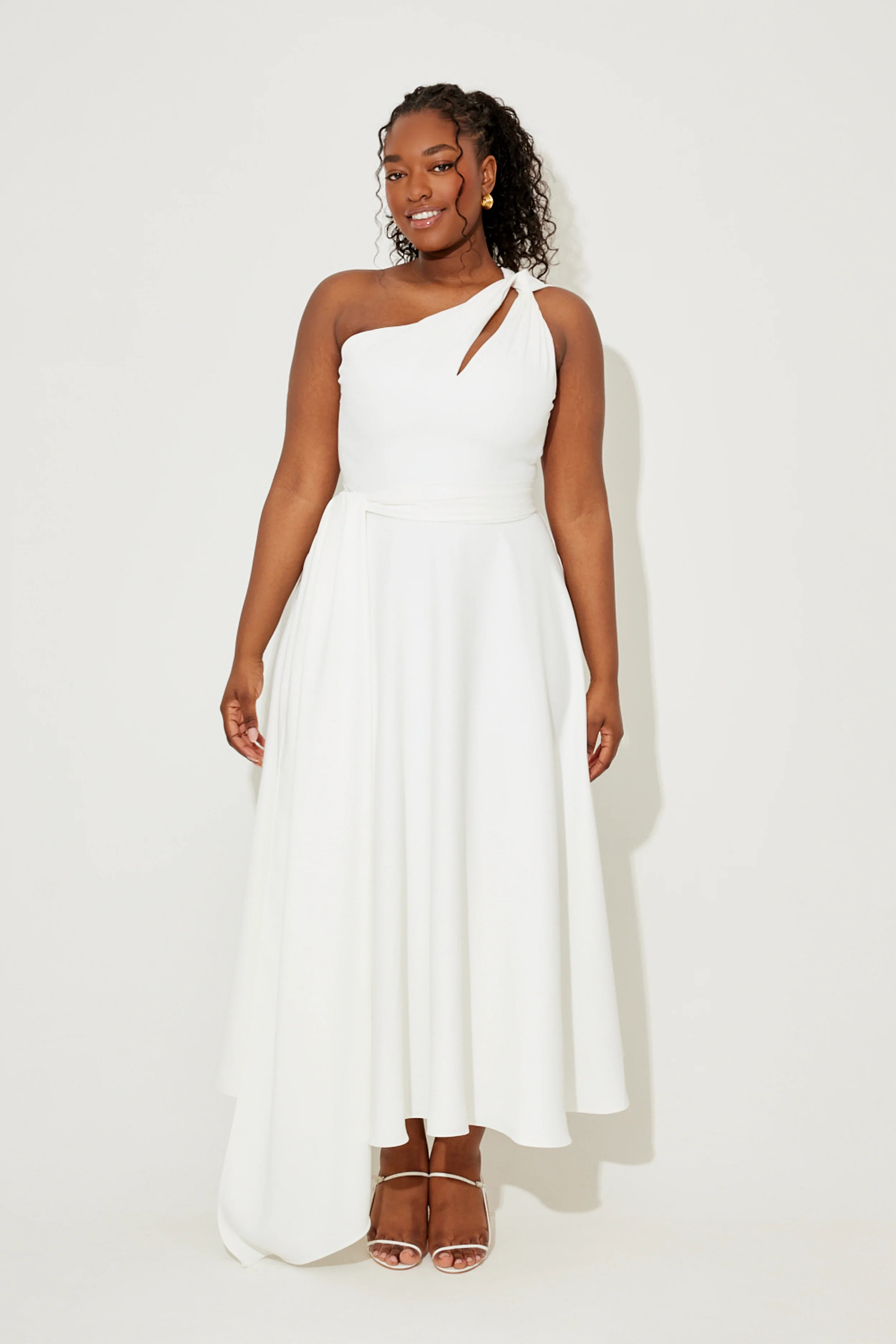 Asymmetric Midi Dress