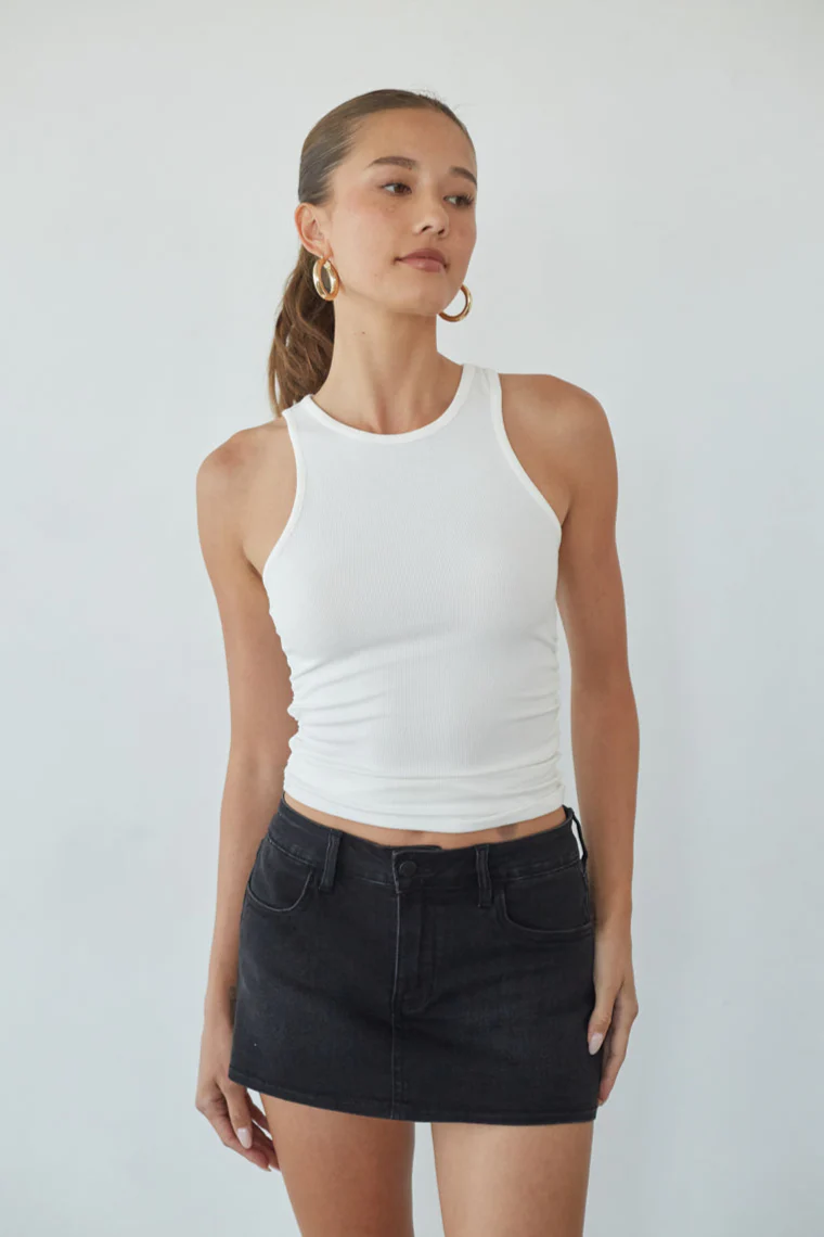 Dasha Micro Mini Denim Skort - luluinthesky