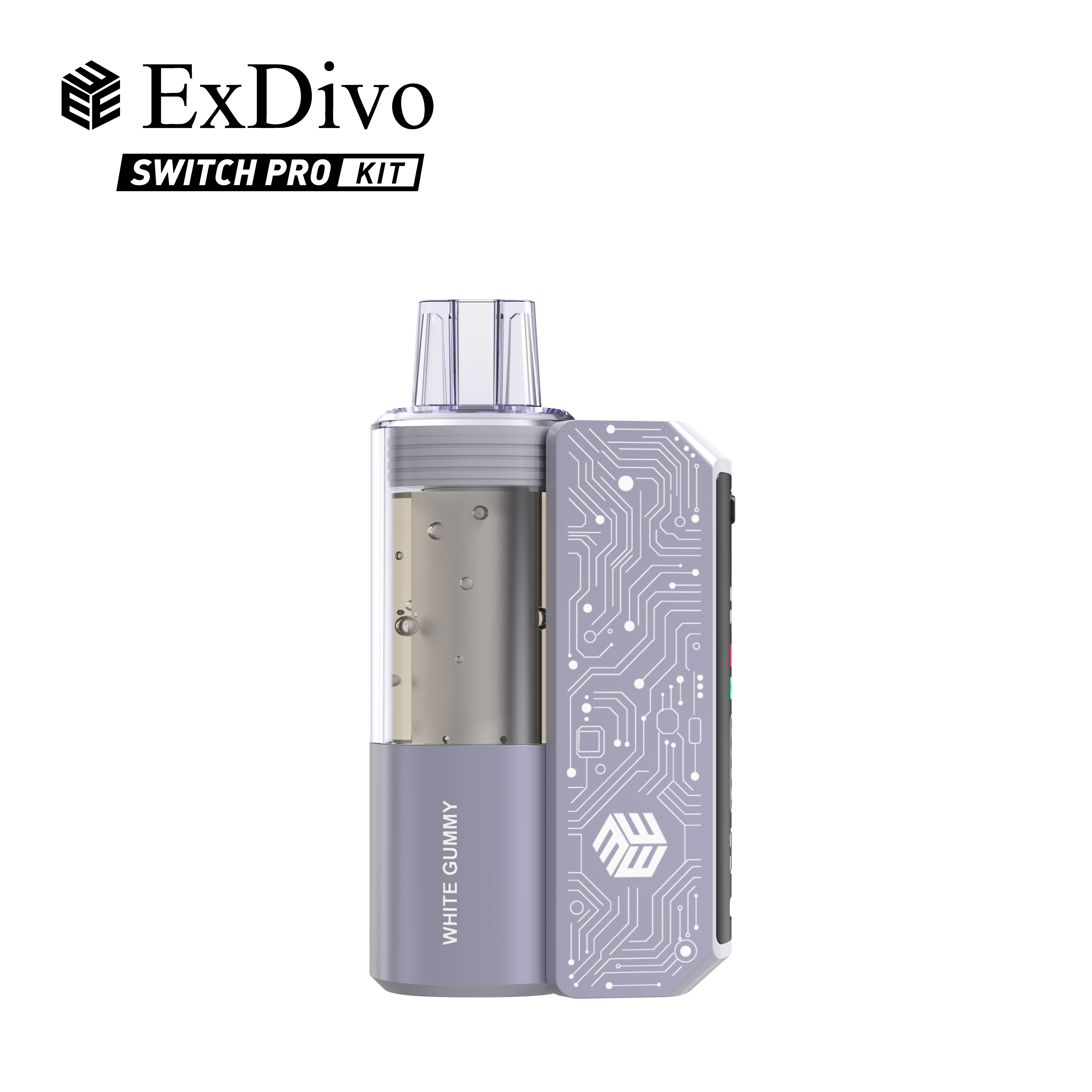 WHITE GUMMY - ExDivo BRIGHT MIRROR 35K Replaceable VAPE kit