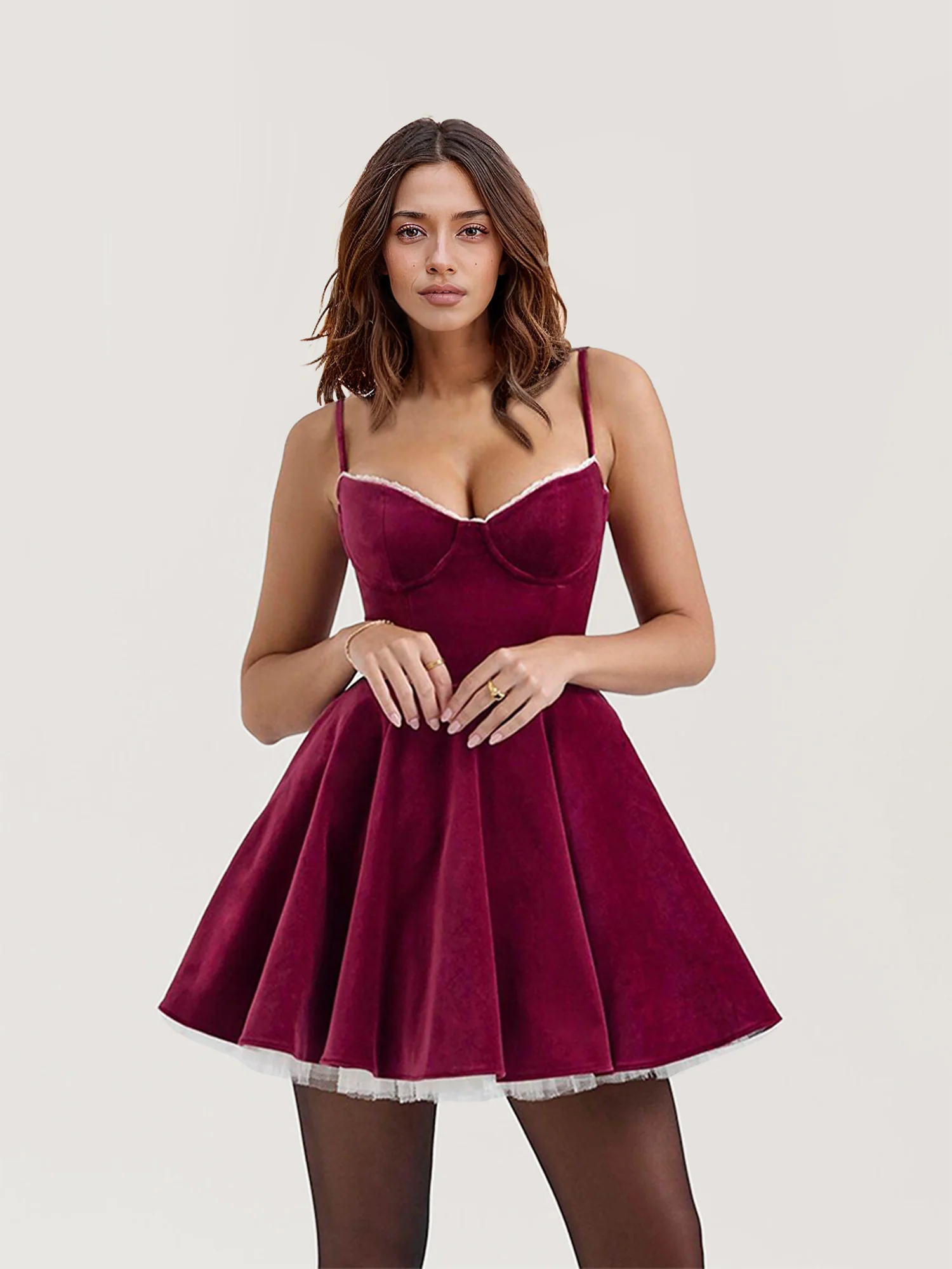 Velvet Sweetheart Mini Dress