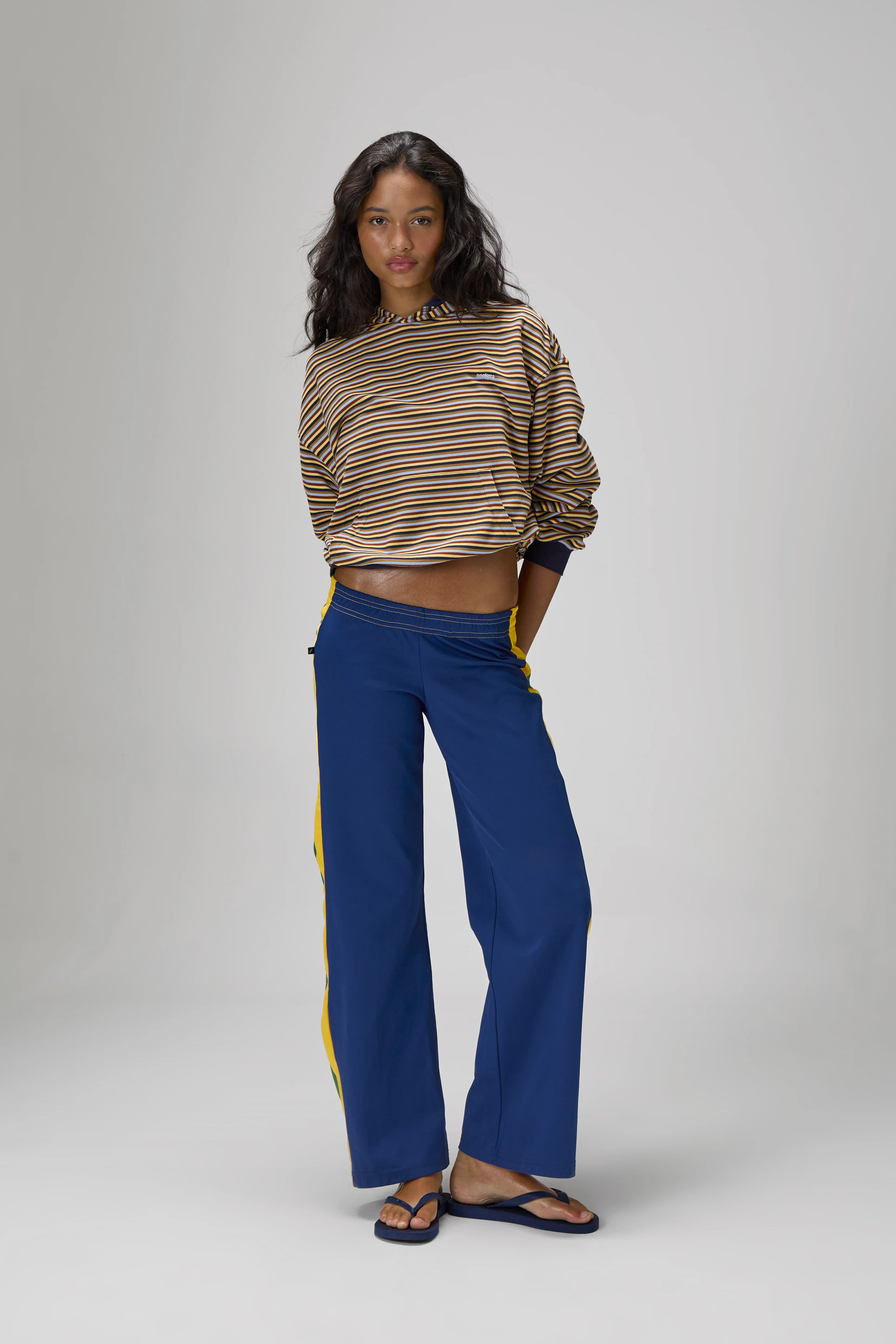 Walker Soft Shrunken Hoodie in Navy