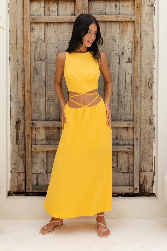 Lifetime Maxi Dress Yellow