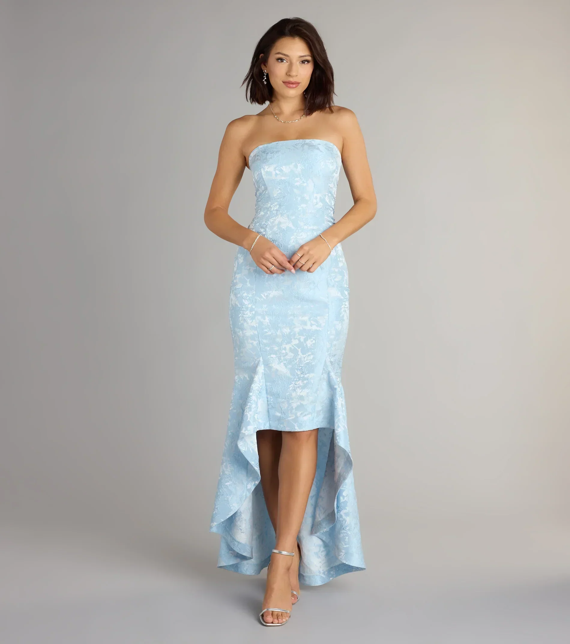 Luna Floral High Low Mermaid Formal Dress