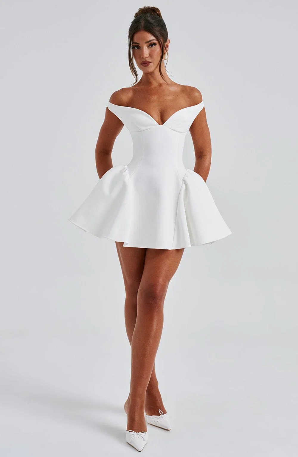 Marla Mini Dress - Ivory - luluinthesky