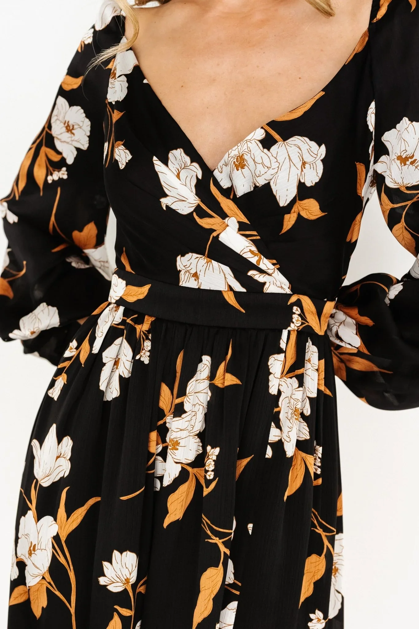 Tristan Maxi Dress | Black Floral