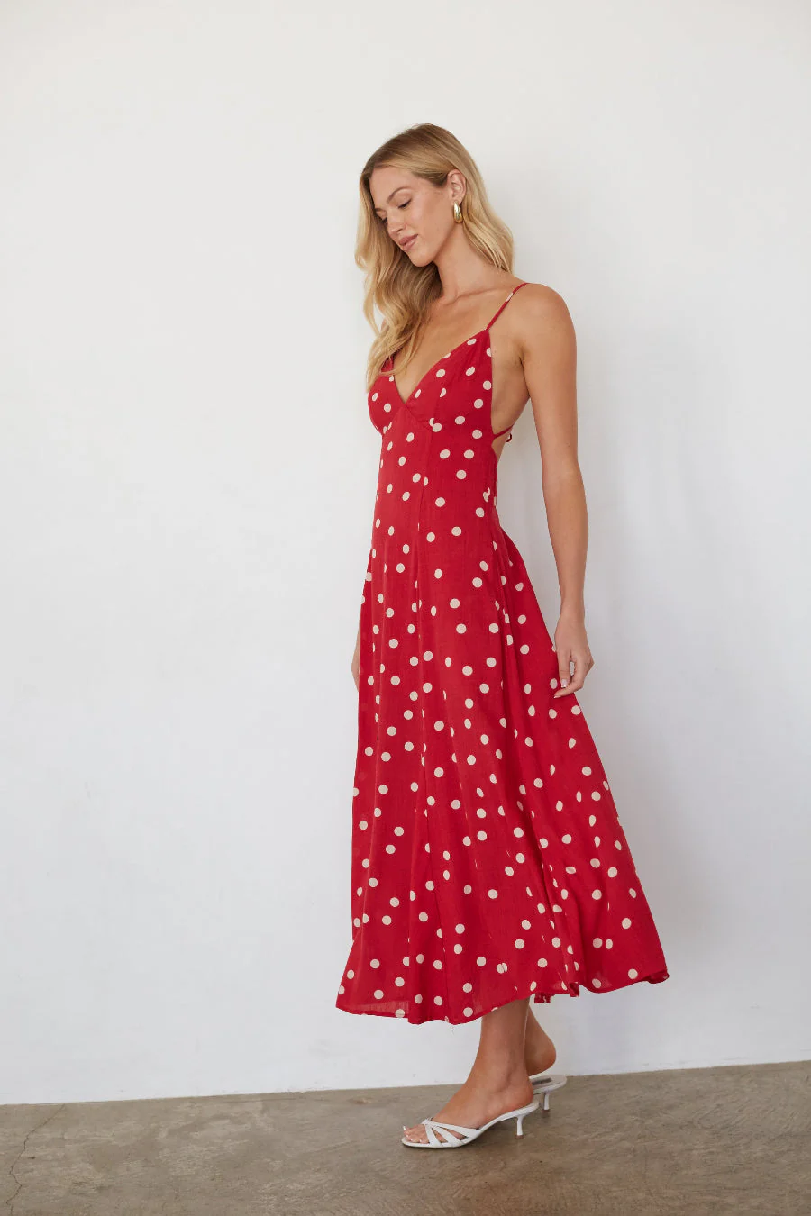 Minnie Polka Dot Midi Dress