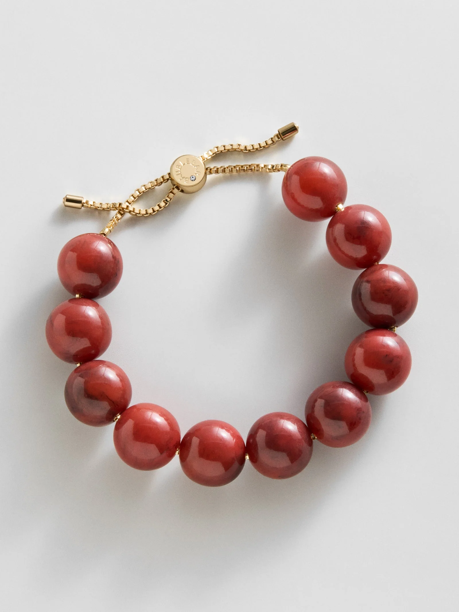 Jane Beaded Bracelet - Cherry Red Bead