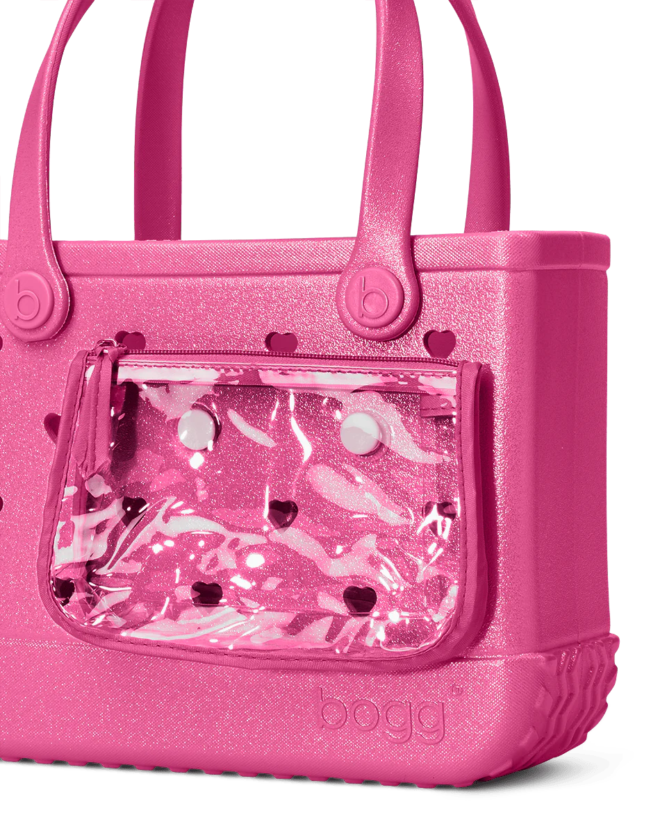 Bitty Bogg® Bag - Heart Shimmer haute PINK