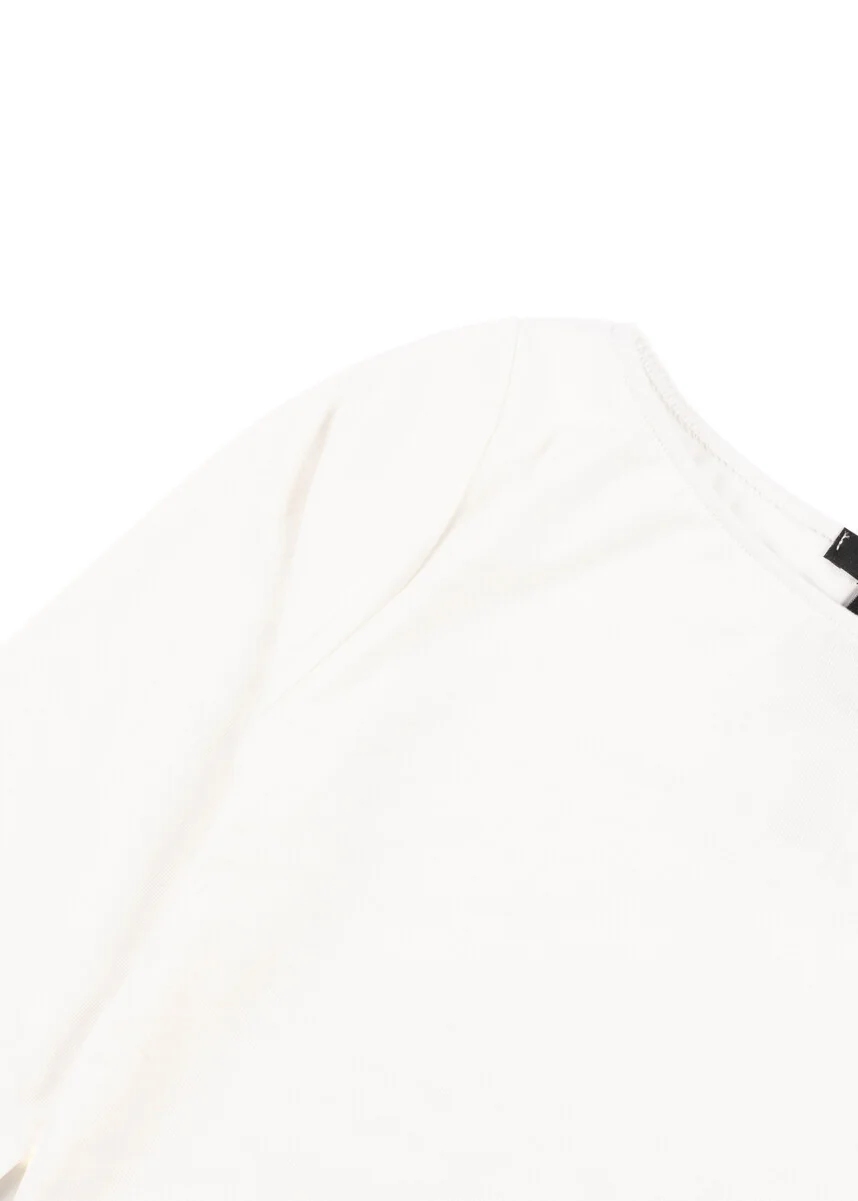 Boat Neck Long-Sleeve Top