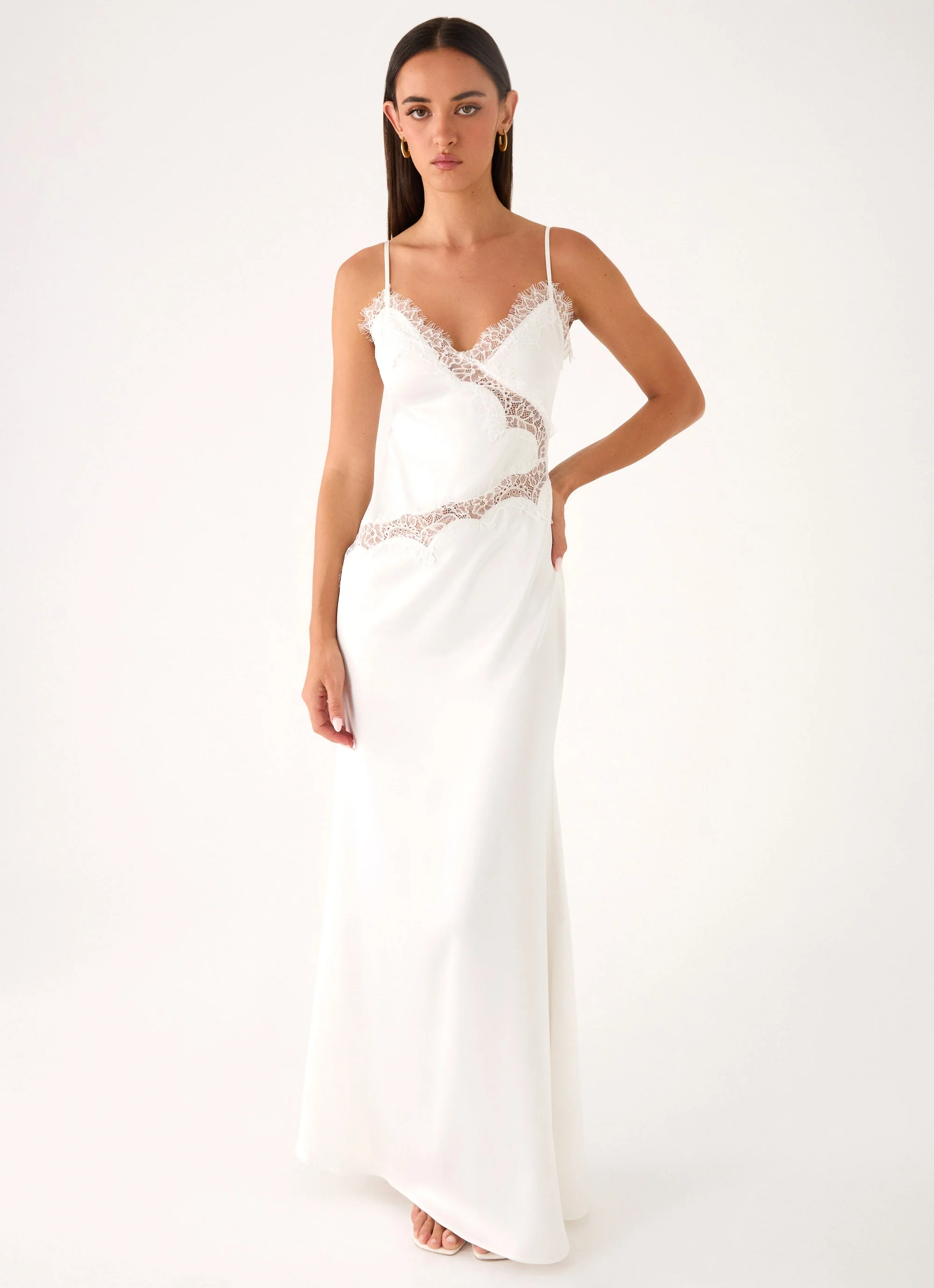 Velisse Maxi Dress - White - luluinthesky