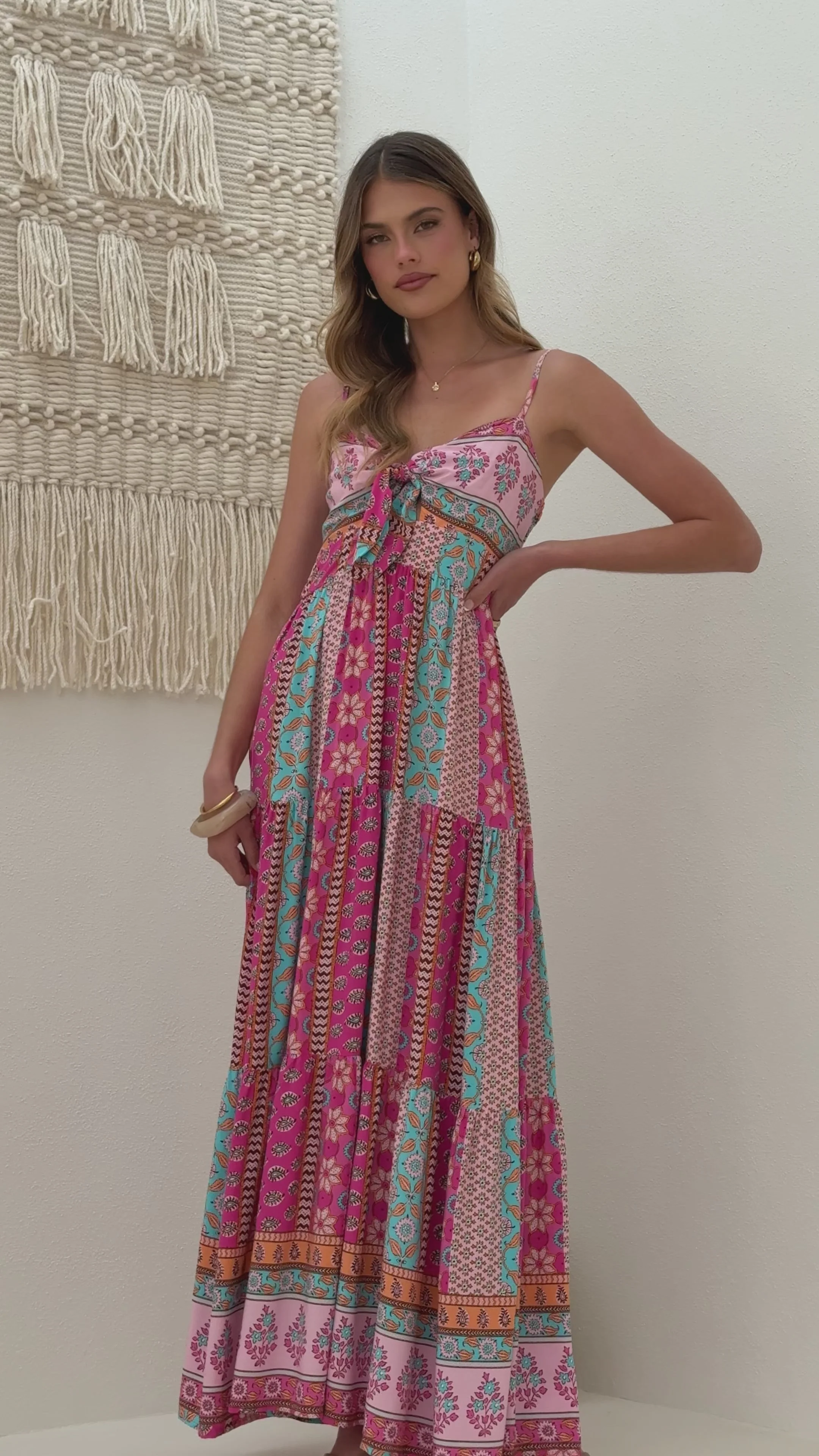 Bambi Maxi Dress - Cedella Print - FASHION NOB