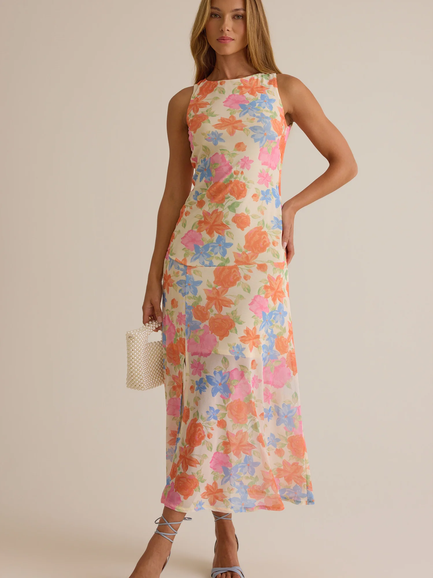 Mayra Mesh Maxi Dress