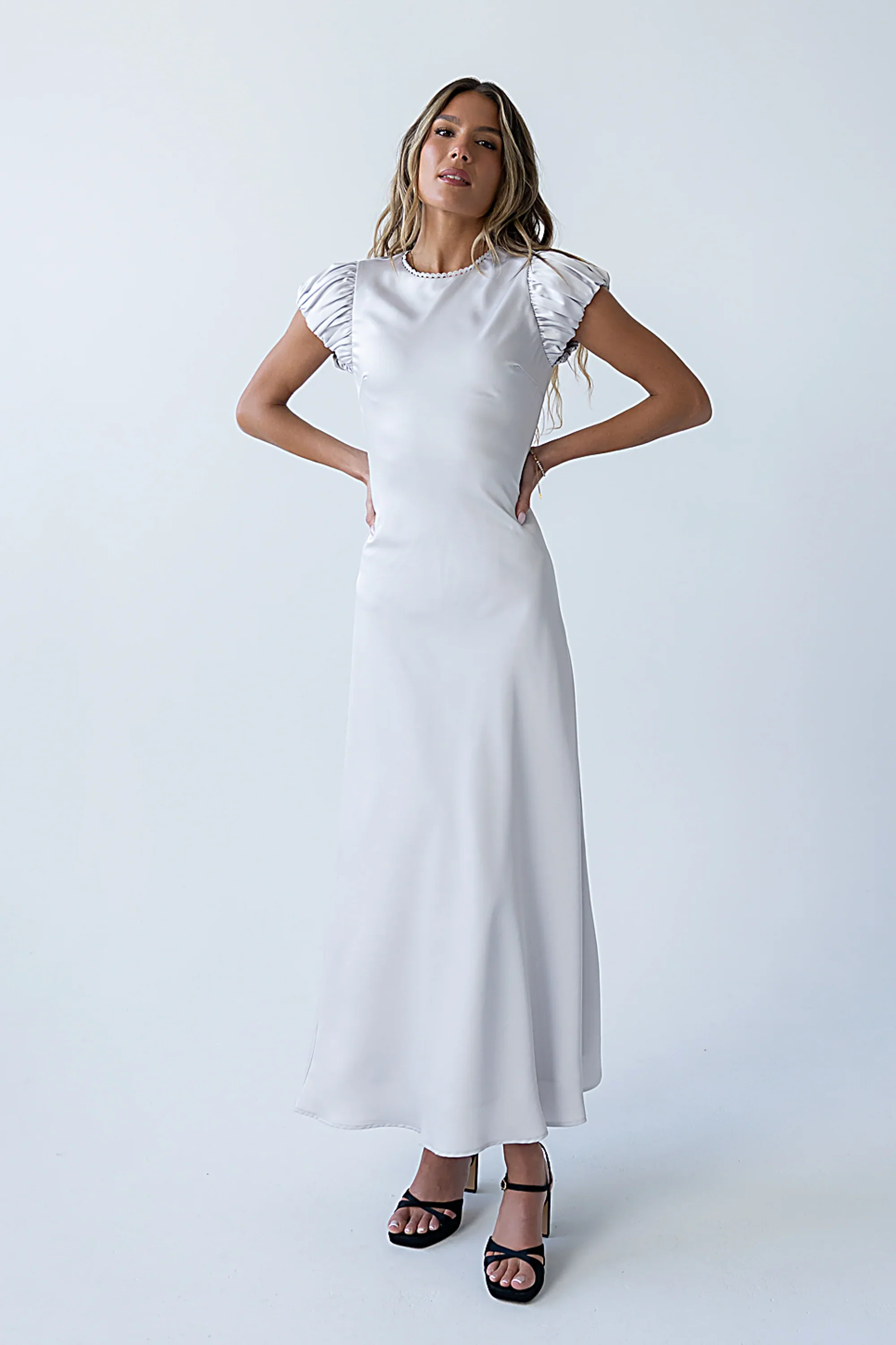 Ellianna Maxi Dress in Silver