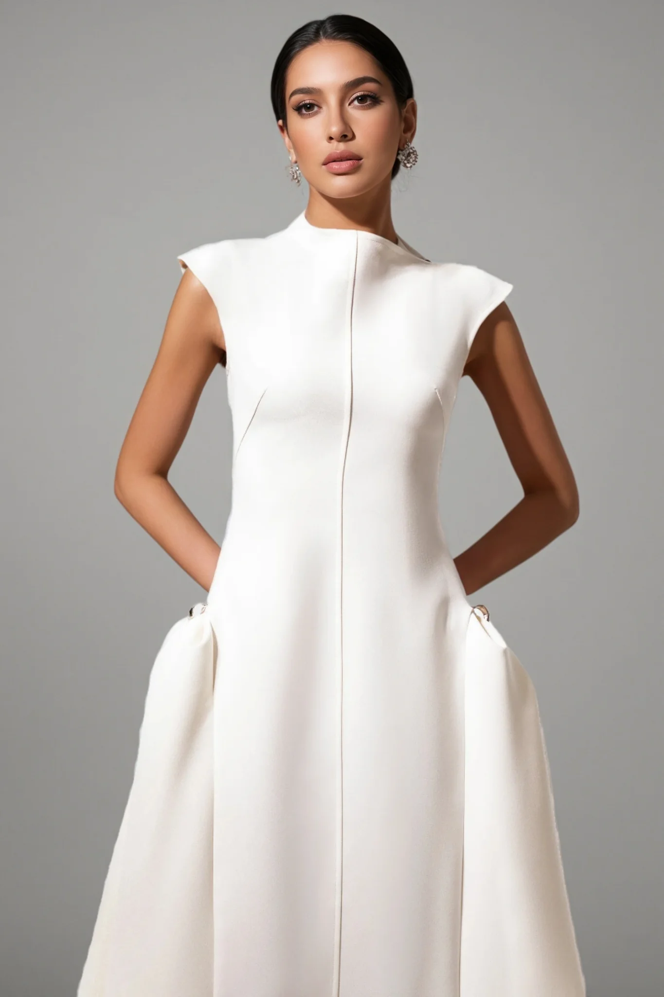Paulina Choker Sleeveless Maxi Dress