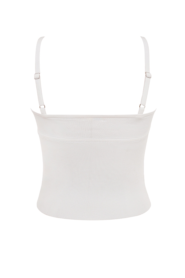 White Dainty Knit Top