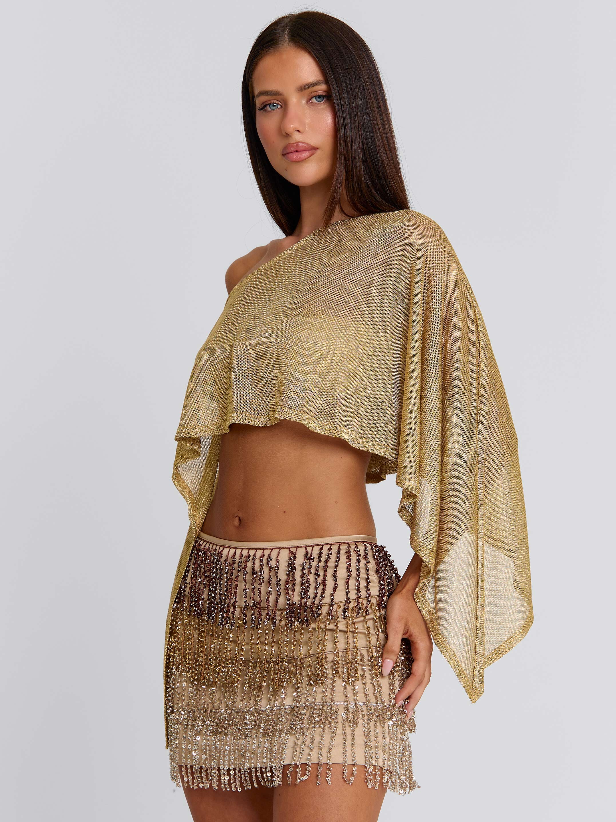 Valina Mini Skirt Gold