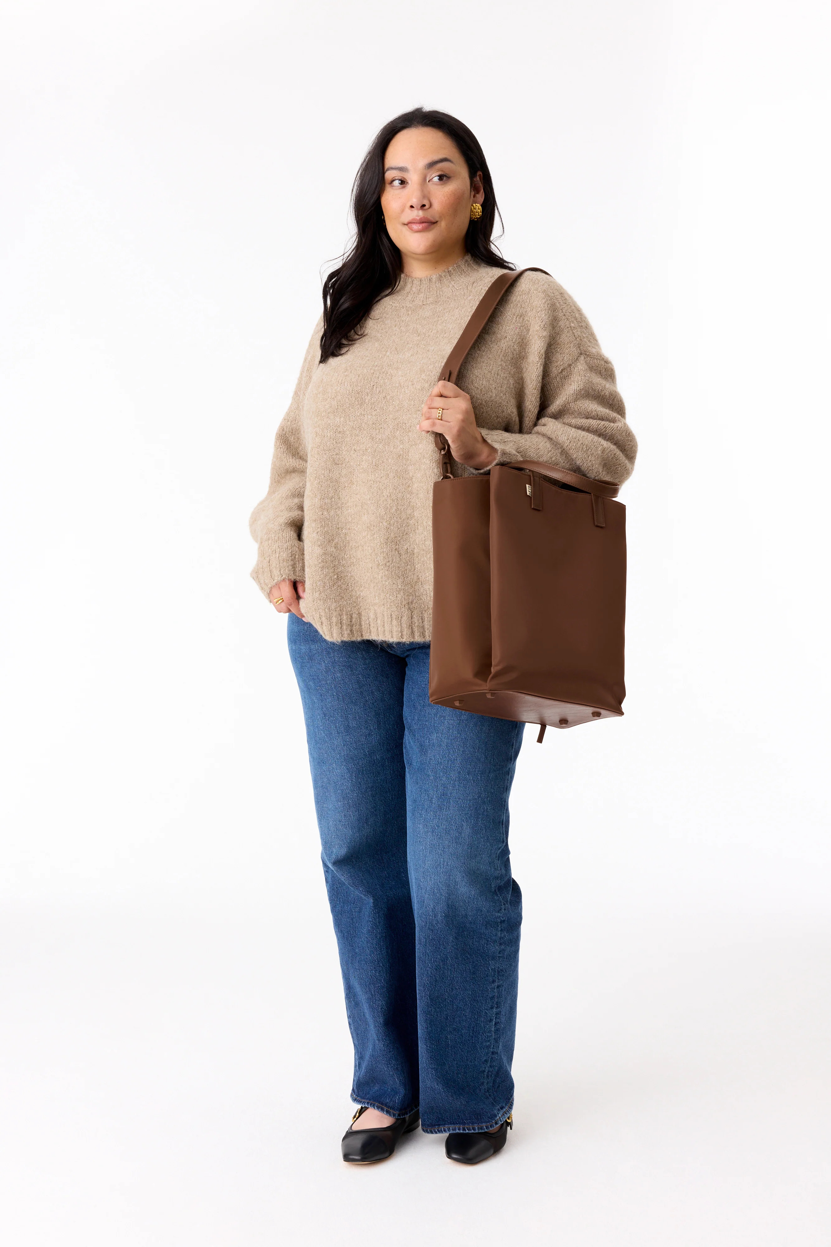 BEIS 'The Commuter Tote in Maple