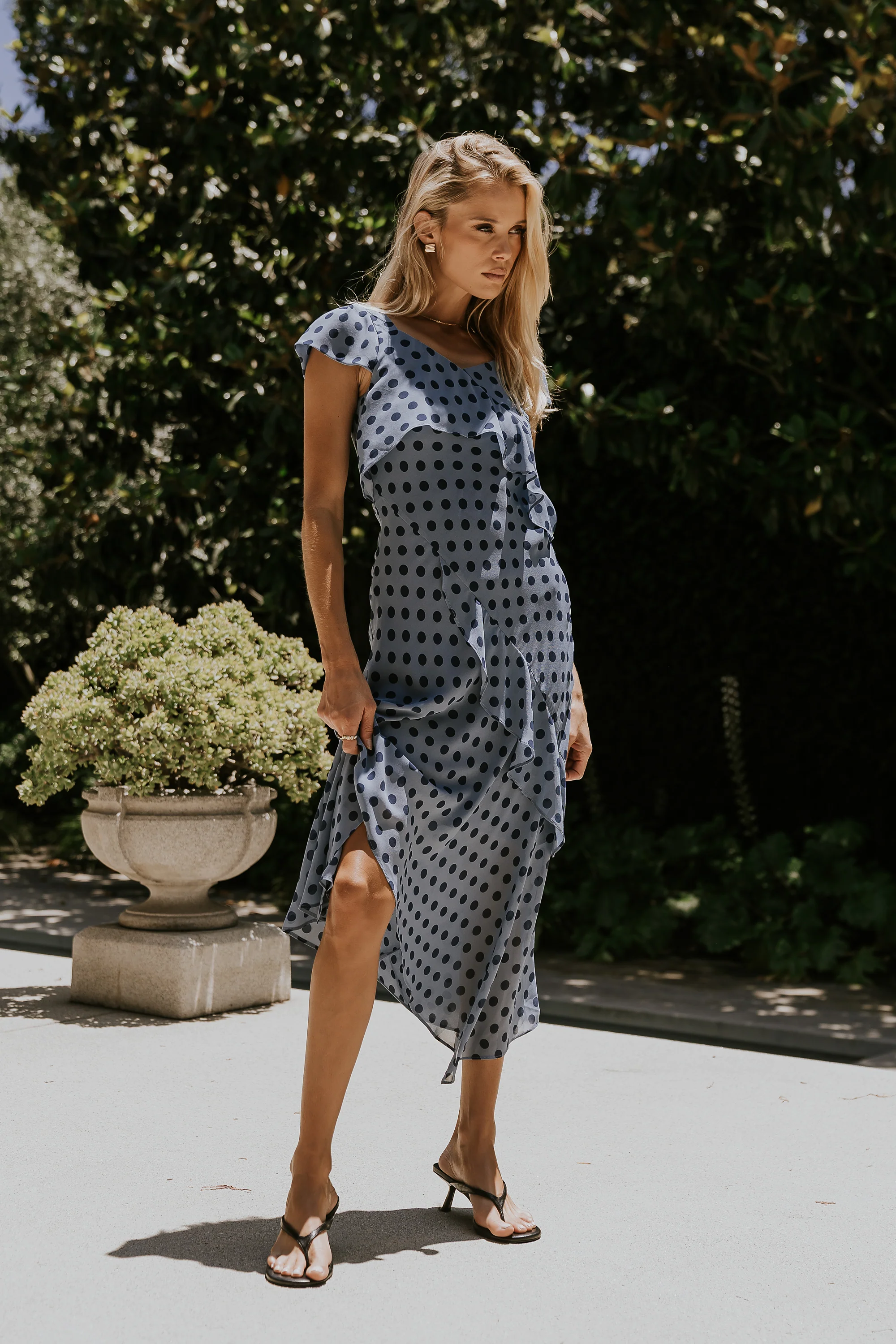 Ines Ruffle Maxi Dress