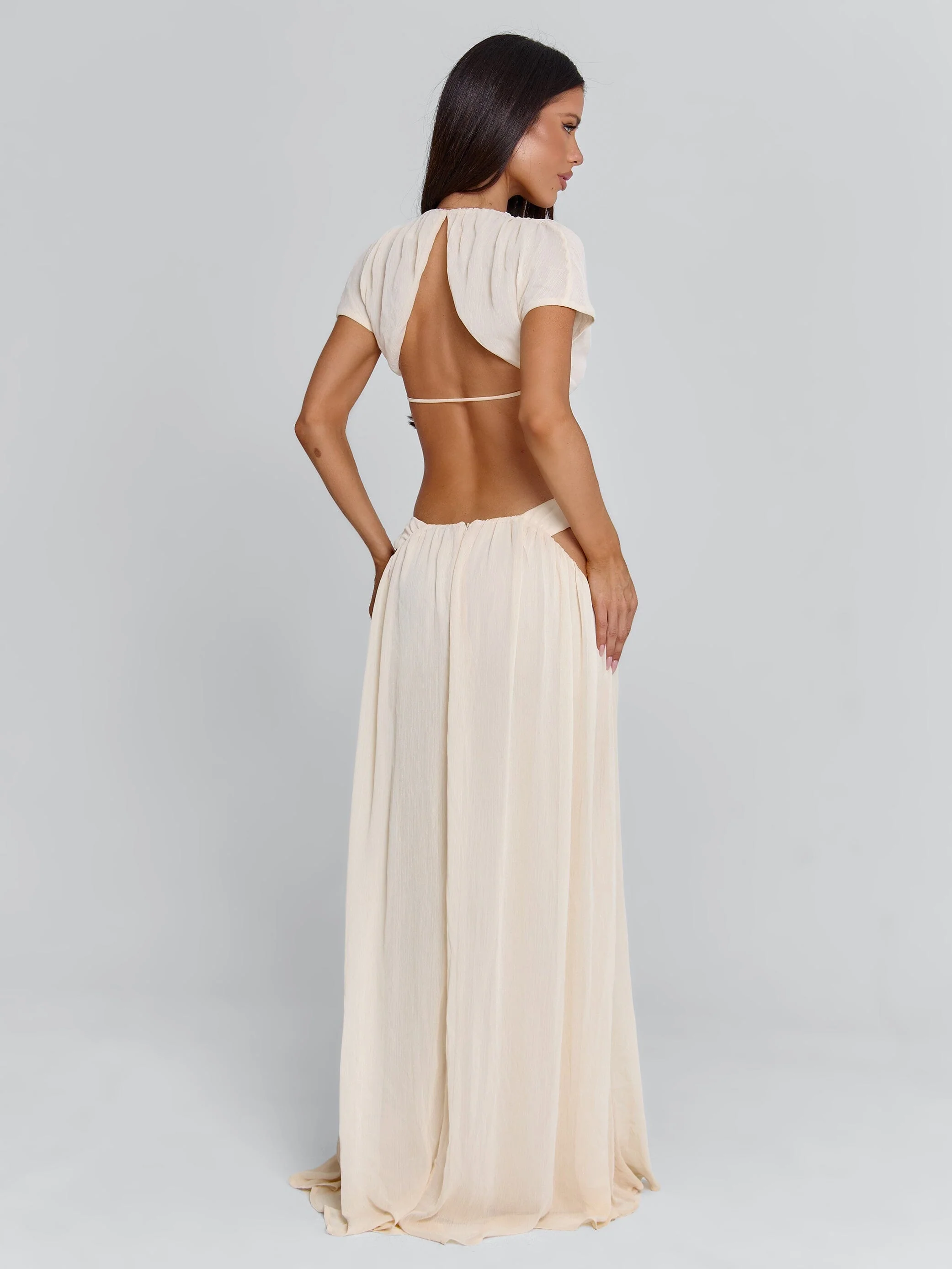 Soleia Maxi Skirt Cream
