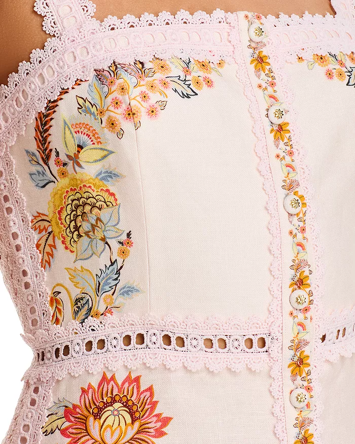 FARM Rio Ligia Square Neck Dress