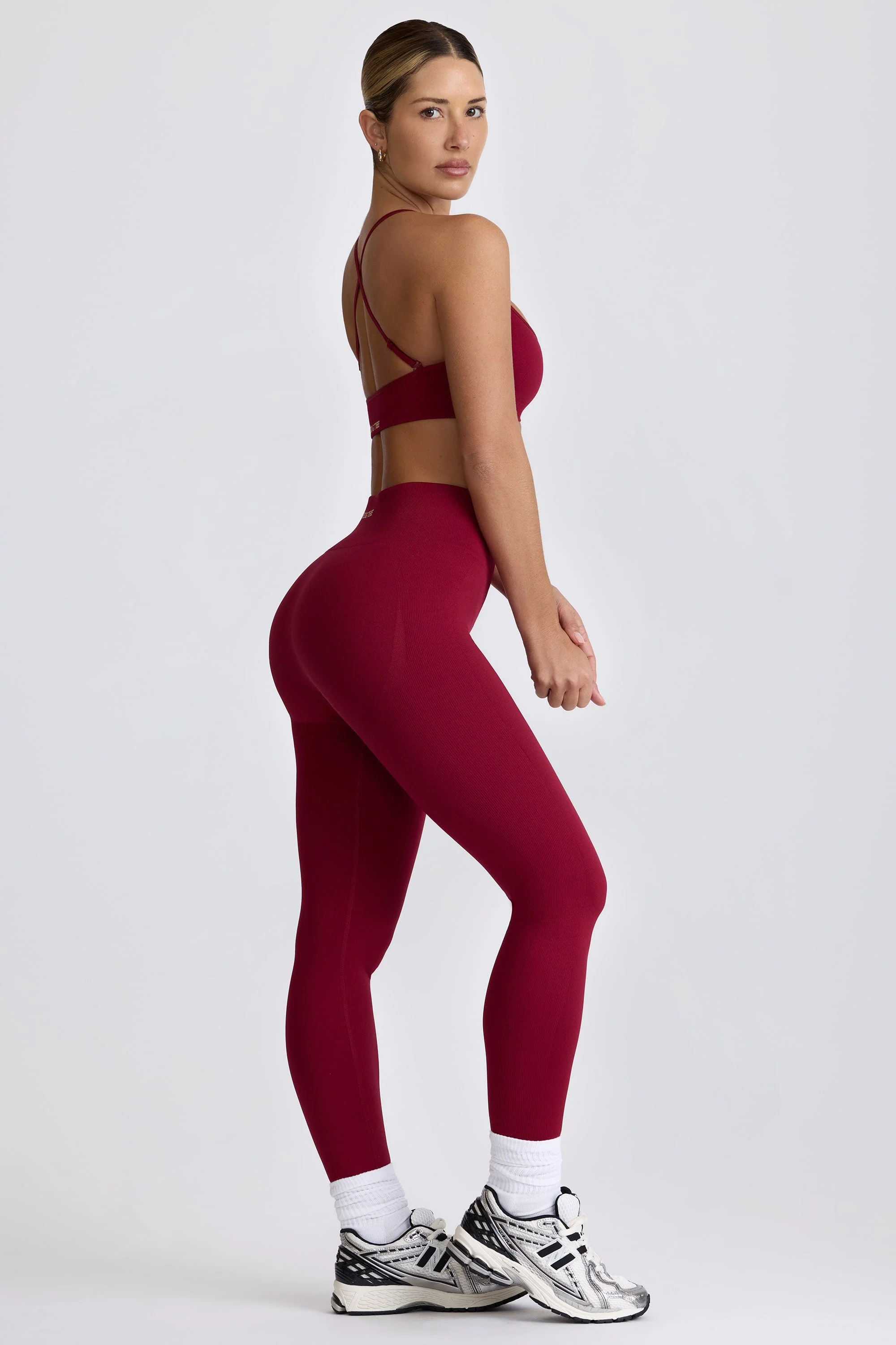 Super Sculpt Seamless Leggings in Burgundy