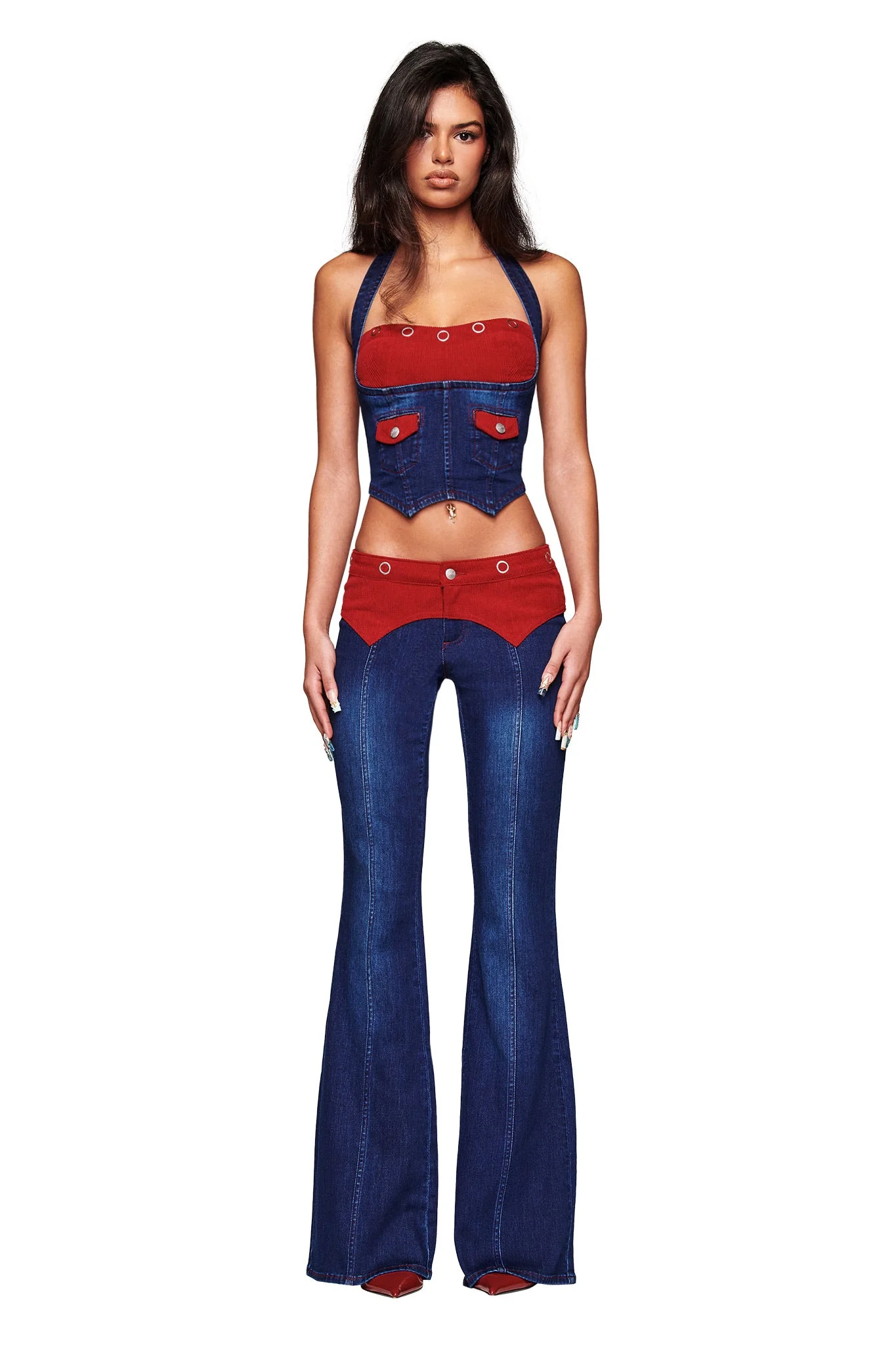 Tommie Corset - Dark Wash Ruby