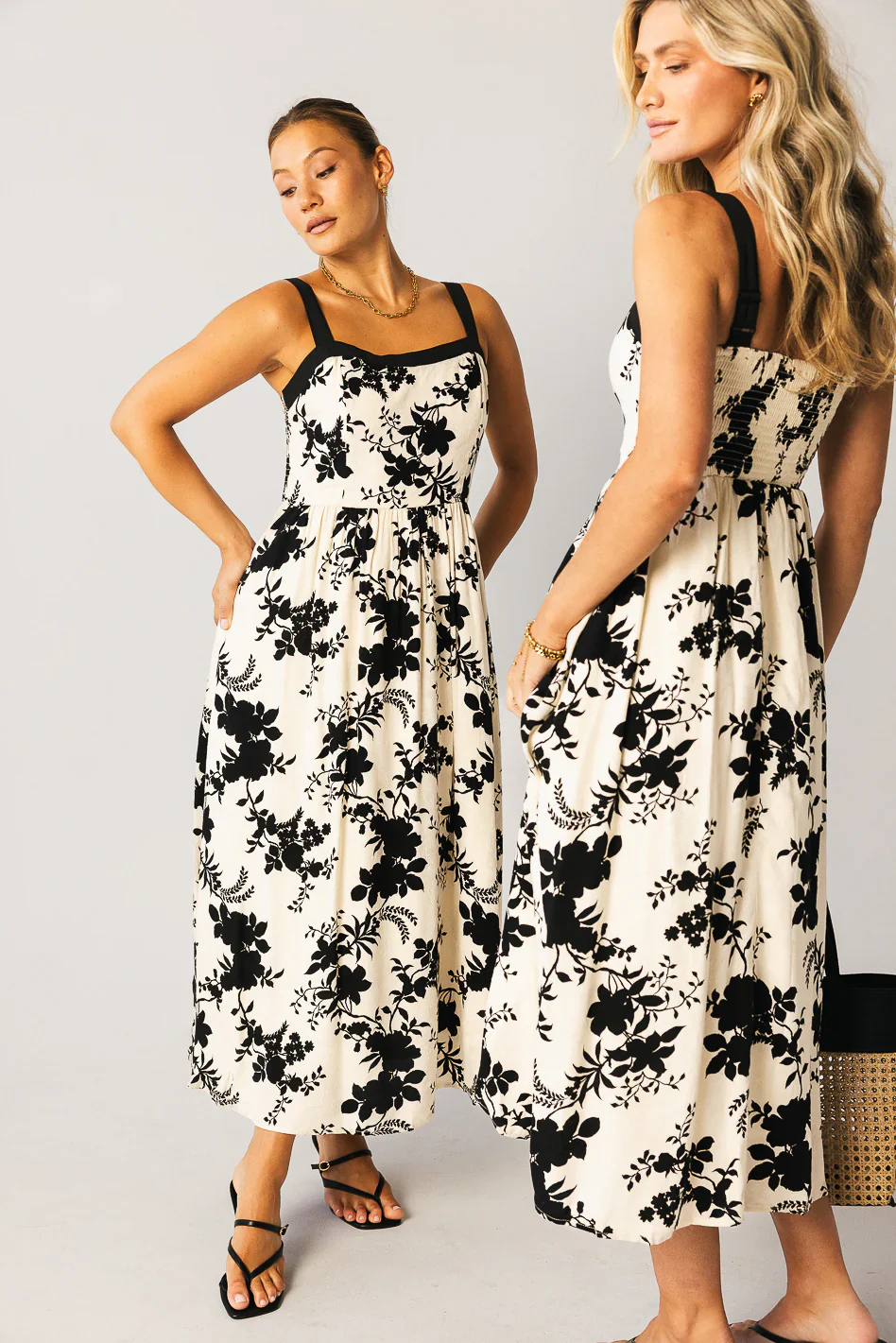 Zora Floral Midi Dress