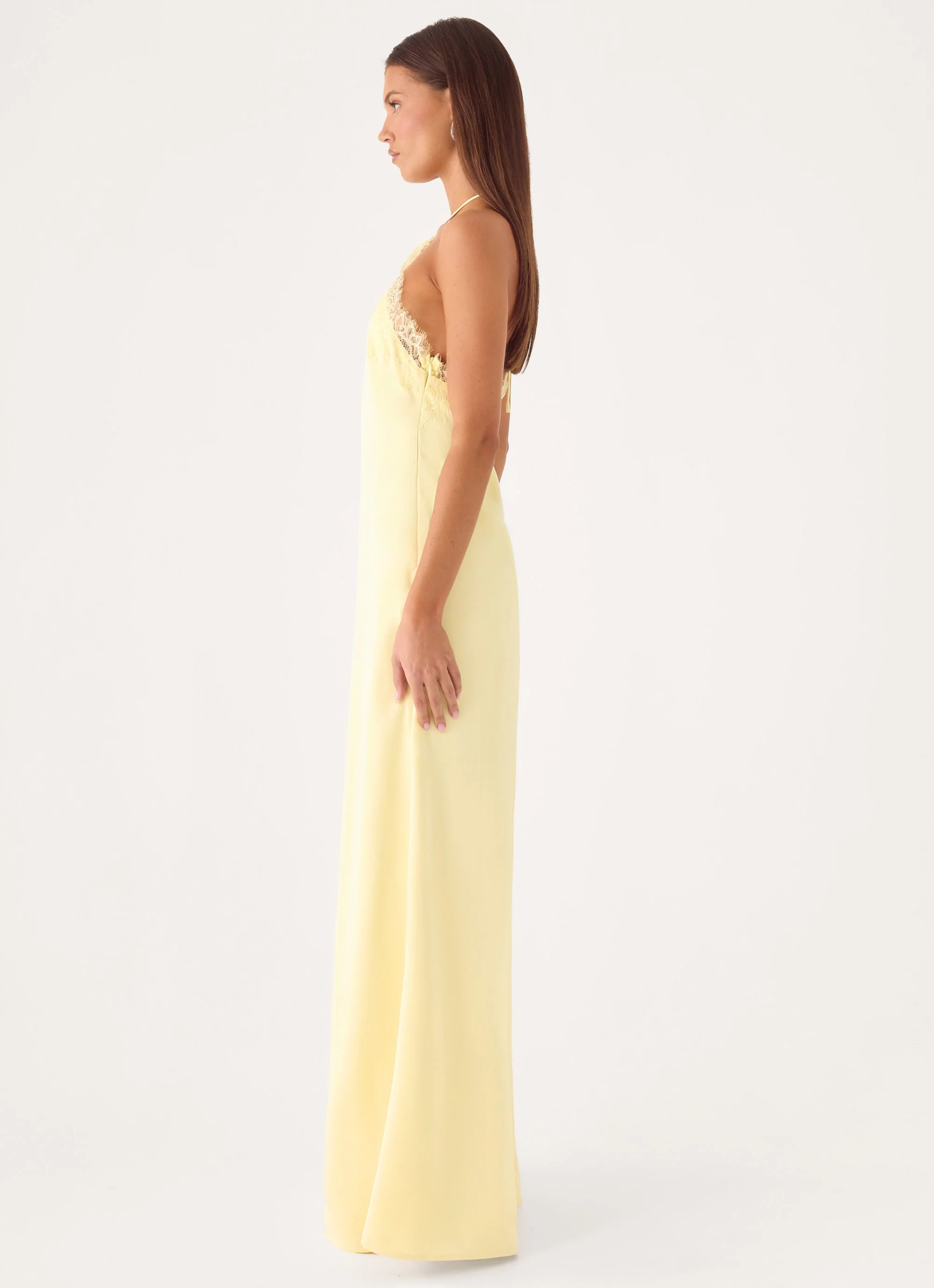 Samaria Halter Maxi Dress - Yellow - luluinthesky