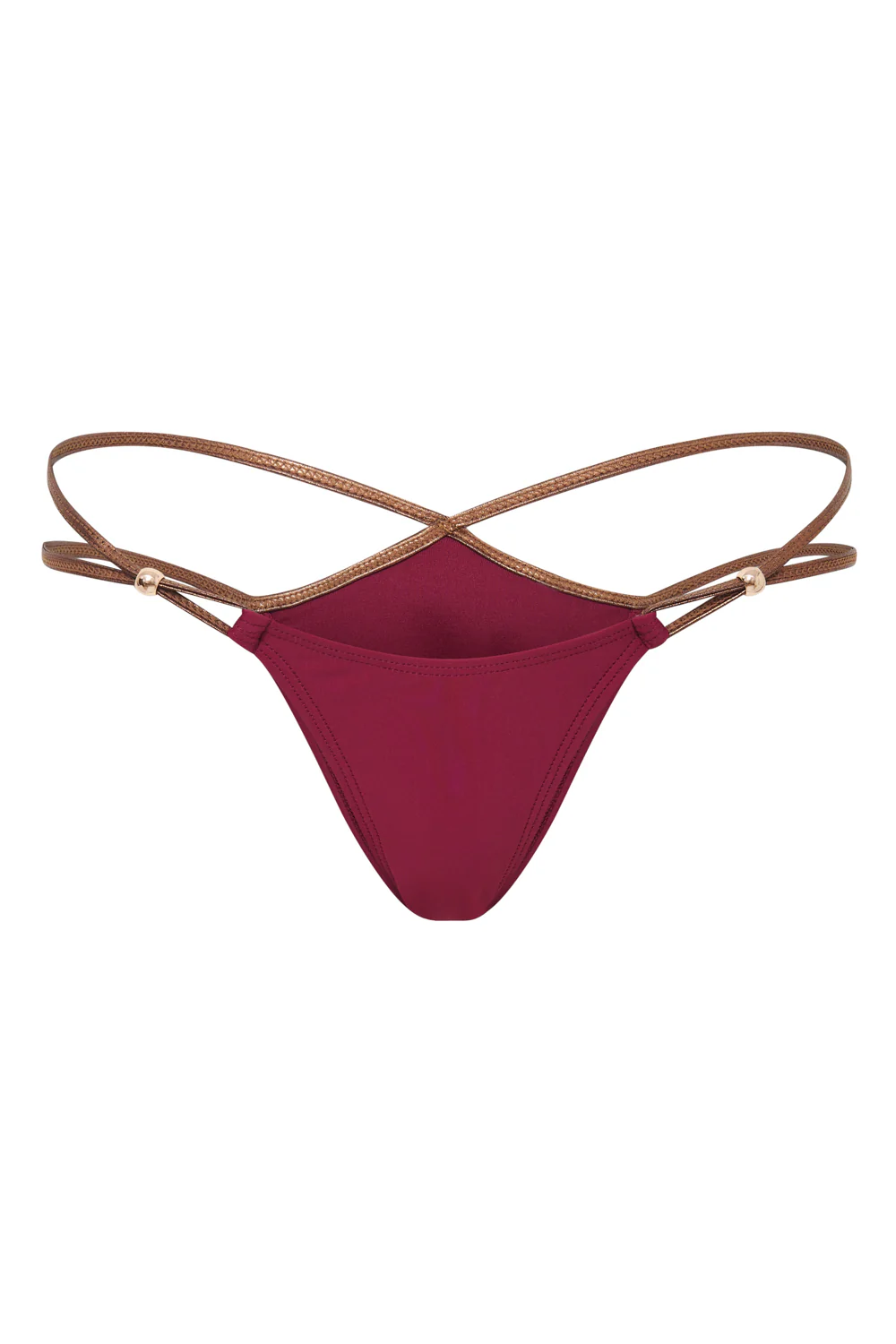 Luna Metallic Micro Bikini Bottoms - luluinthesky