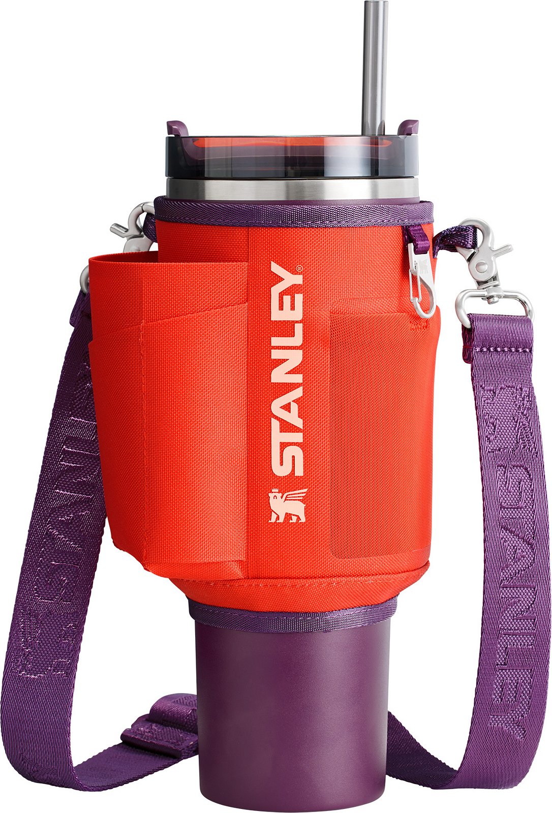 Stanley All Day 40 oz. Quencher Carry-All - Tigerlily Plum