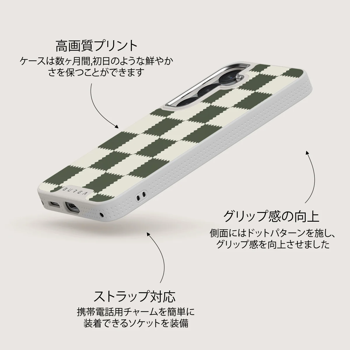 Retro Grid - Samsung Galaxy S25 ケース