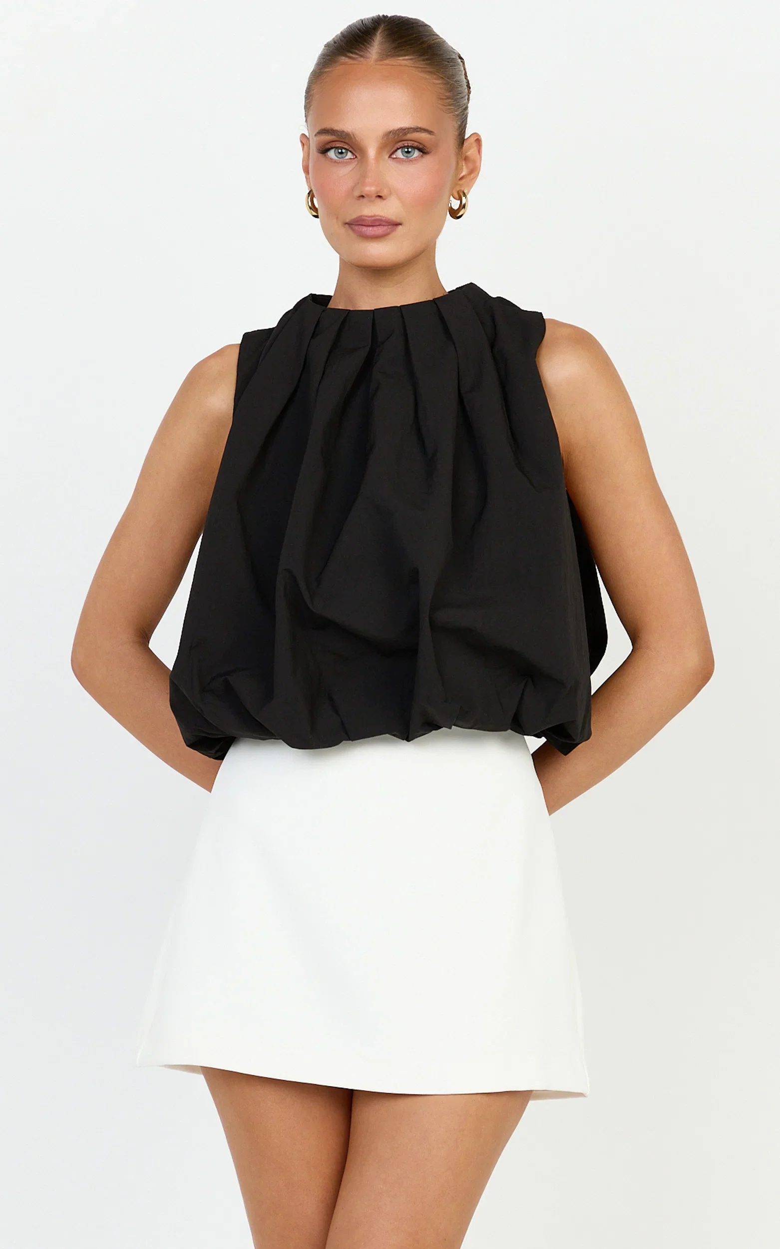 Lioness - Beverly Bubble Top - In Noir