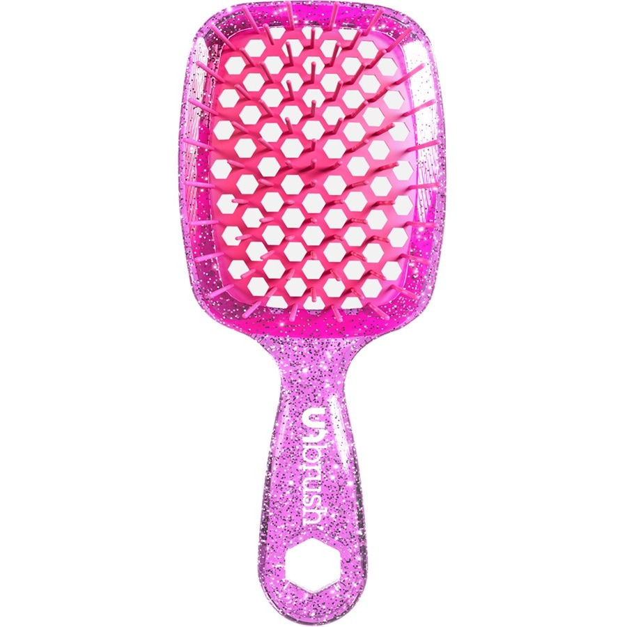 UNbrush Glitter Collection Detangling Hair Brush Mini Glitter - Rose Quartz