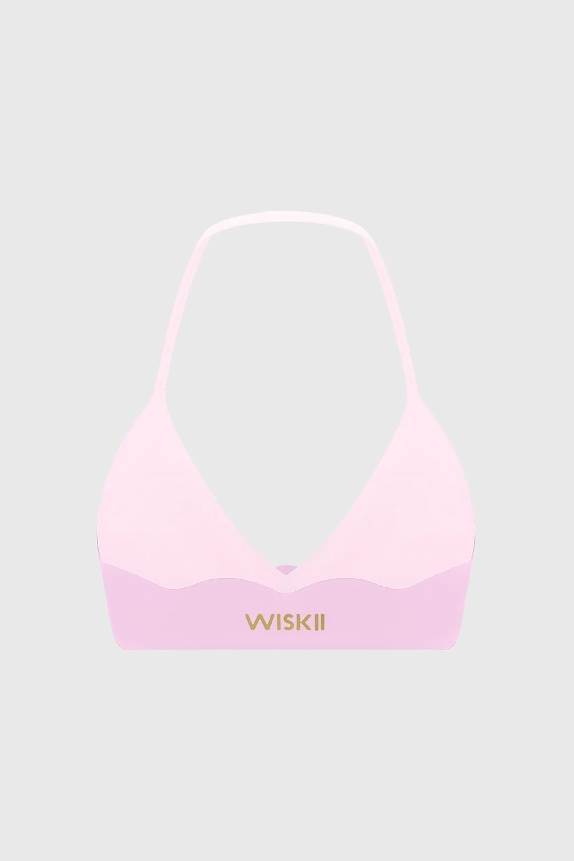 Riviera Scallop Contrast Halter Bra