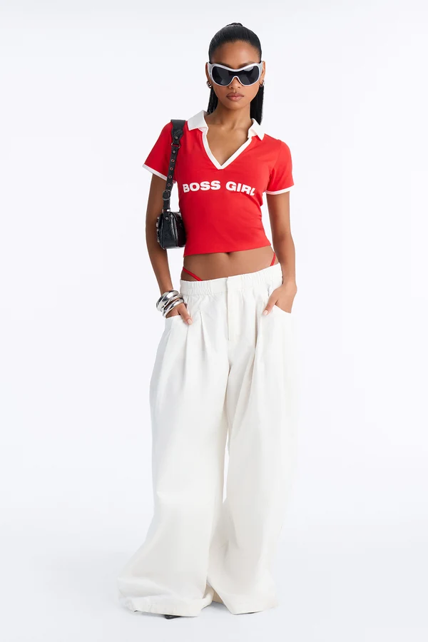 Boss Girl Fitted Polo Top