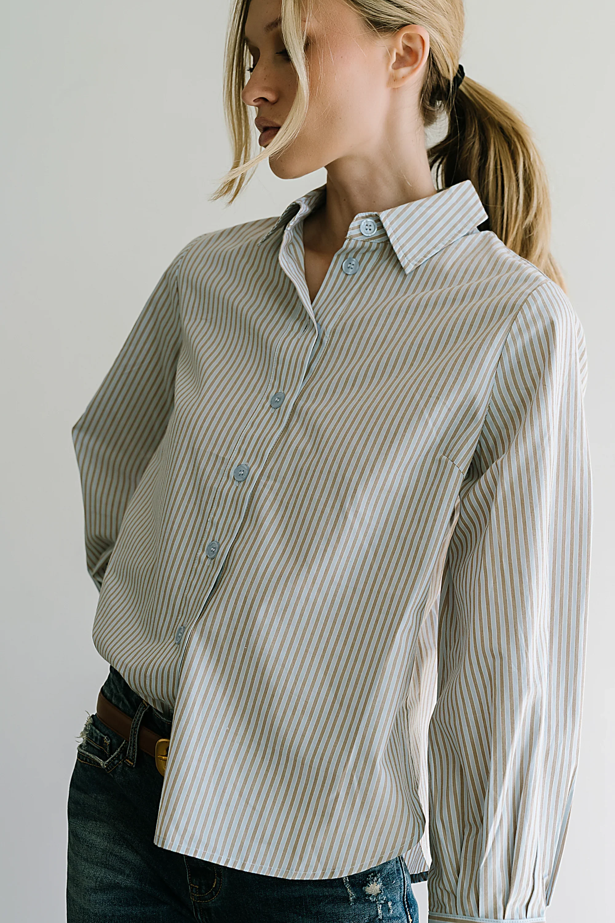 Ronnie Striped Button Up