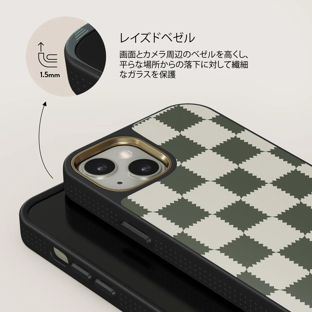 Retro Grid - iPhone 13 ケース