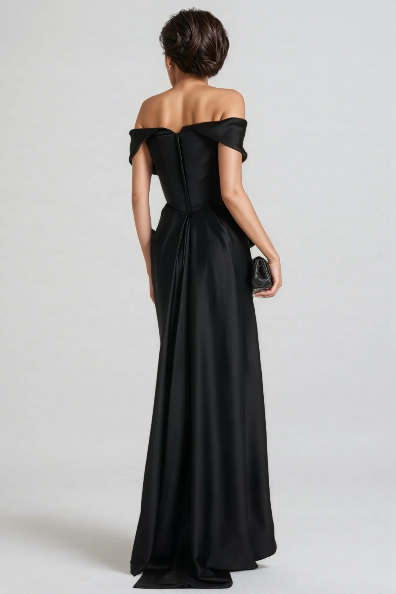 Soph Off-Shoulder Solid Maxi Dress