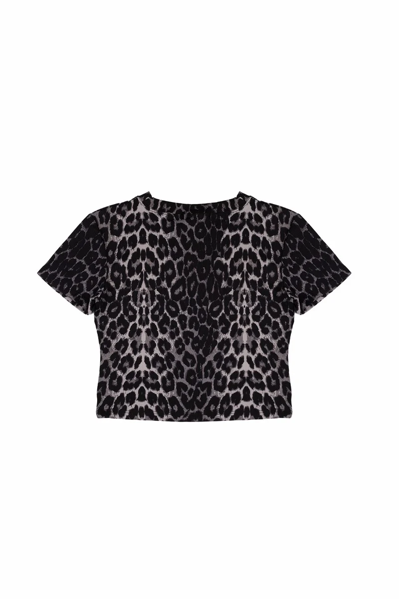 Leopard Print Baby Tee