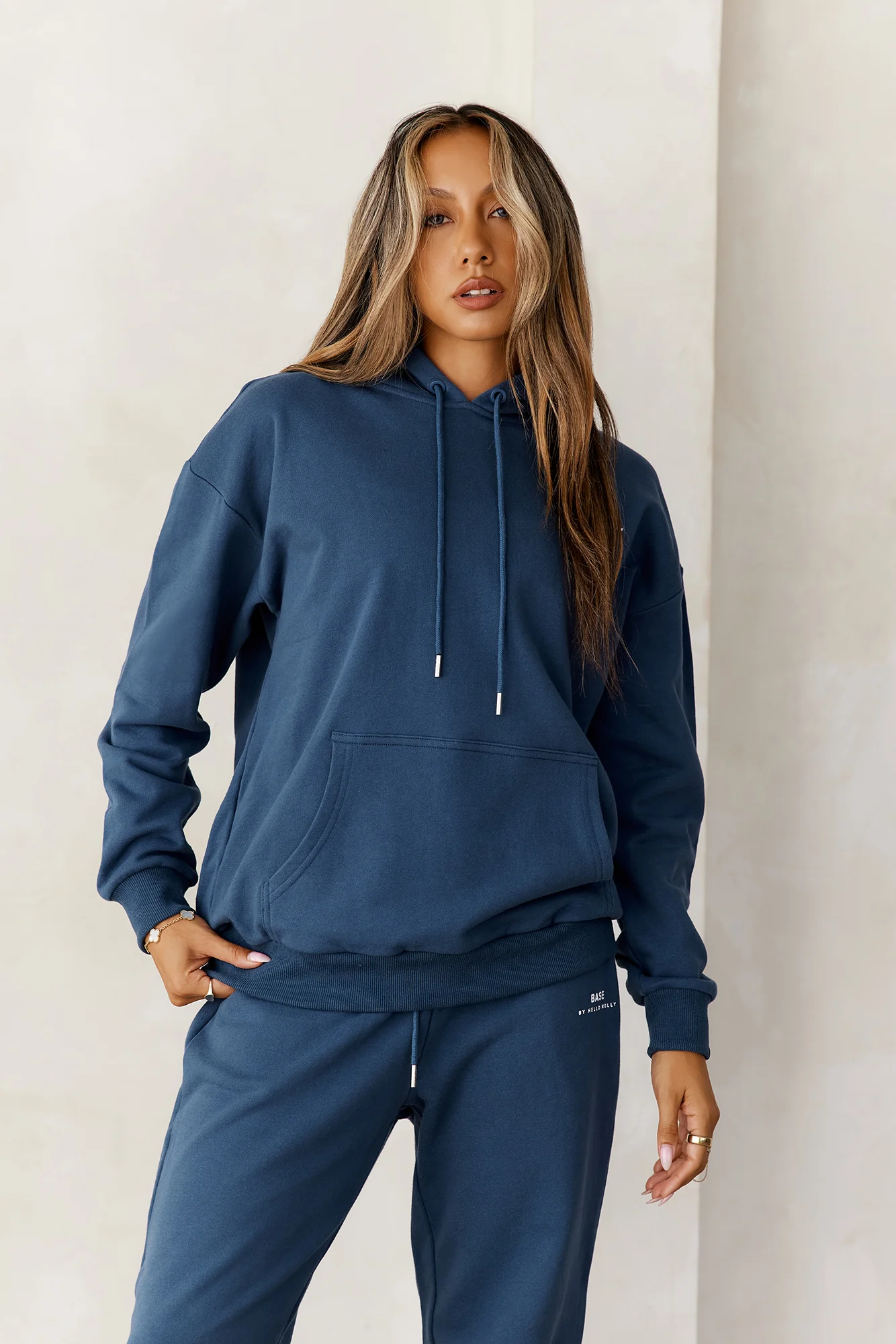 BASE Slip On London Hoodie Navy