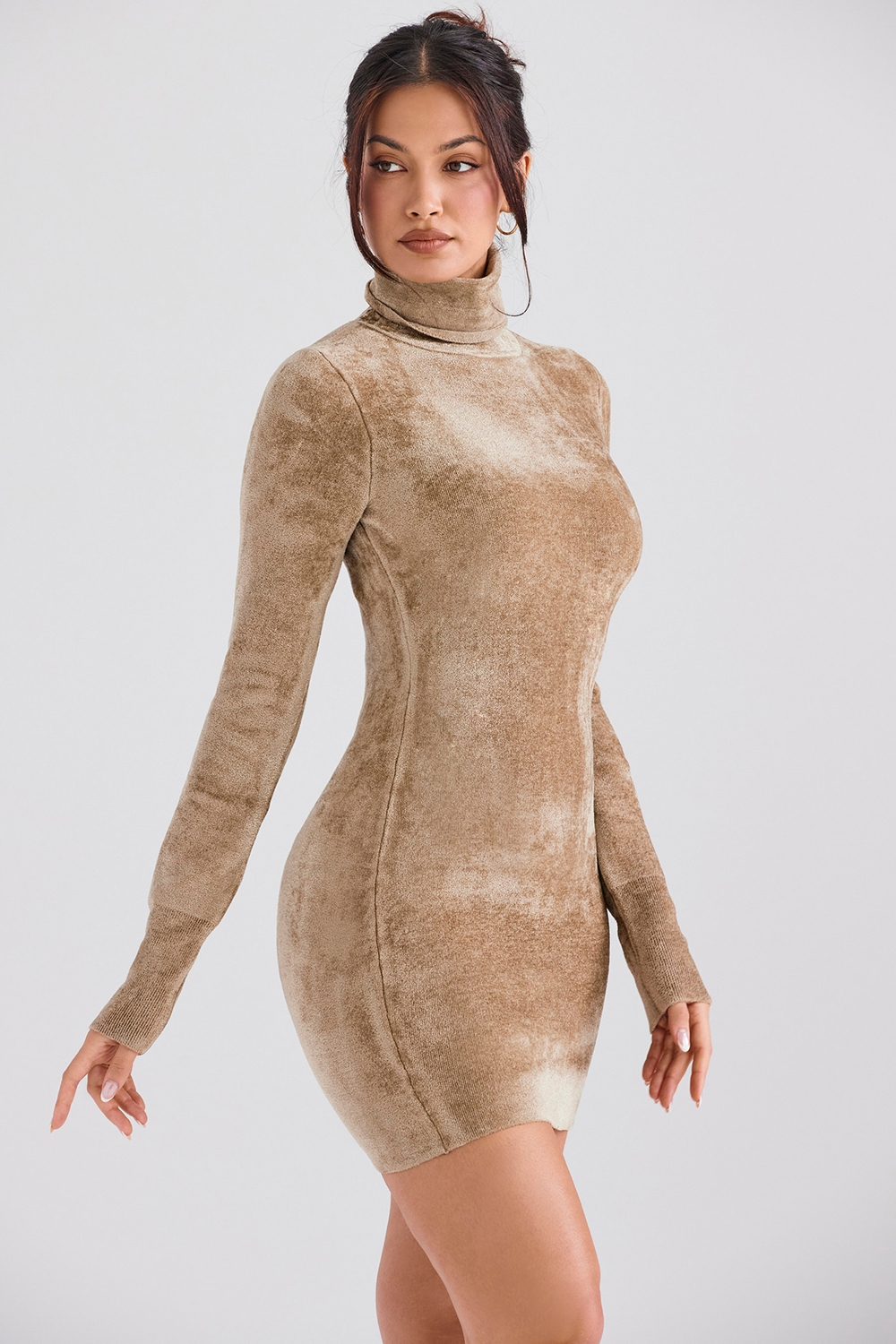 Fawn Chenille Mini Dress